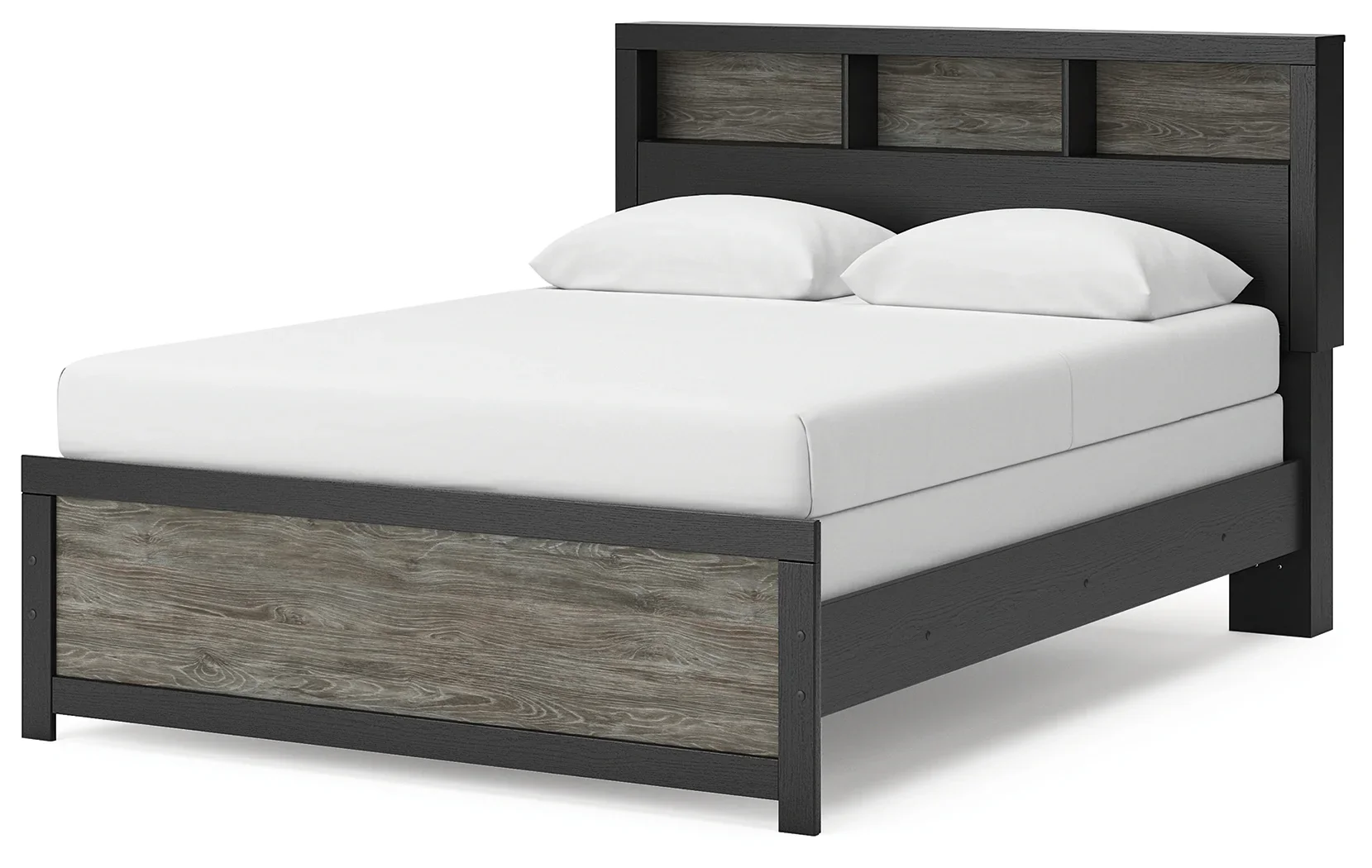 Broachmyn - Queen Bookcase Bed - Black / Gray - Image 4