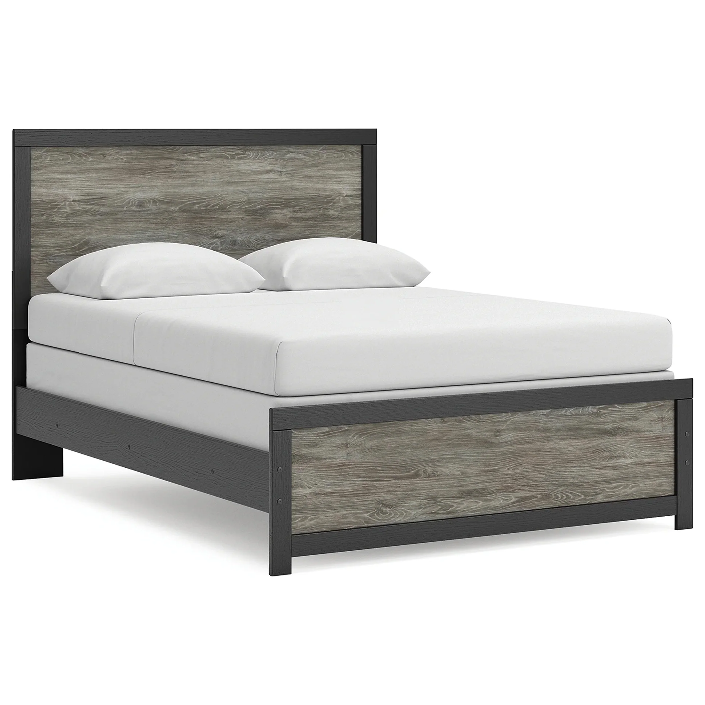 Broachmyn - Queen Panel Bed - Black / Gray