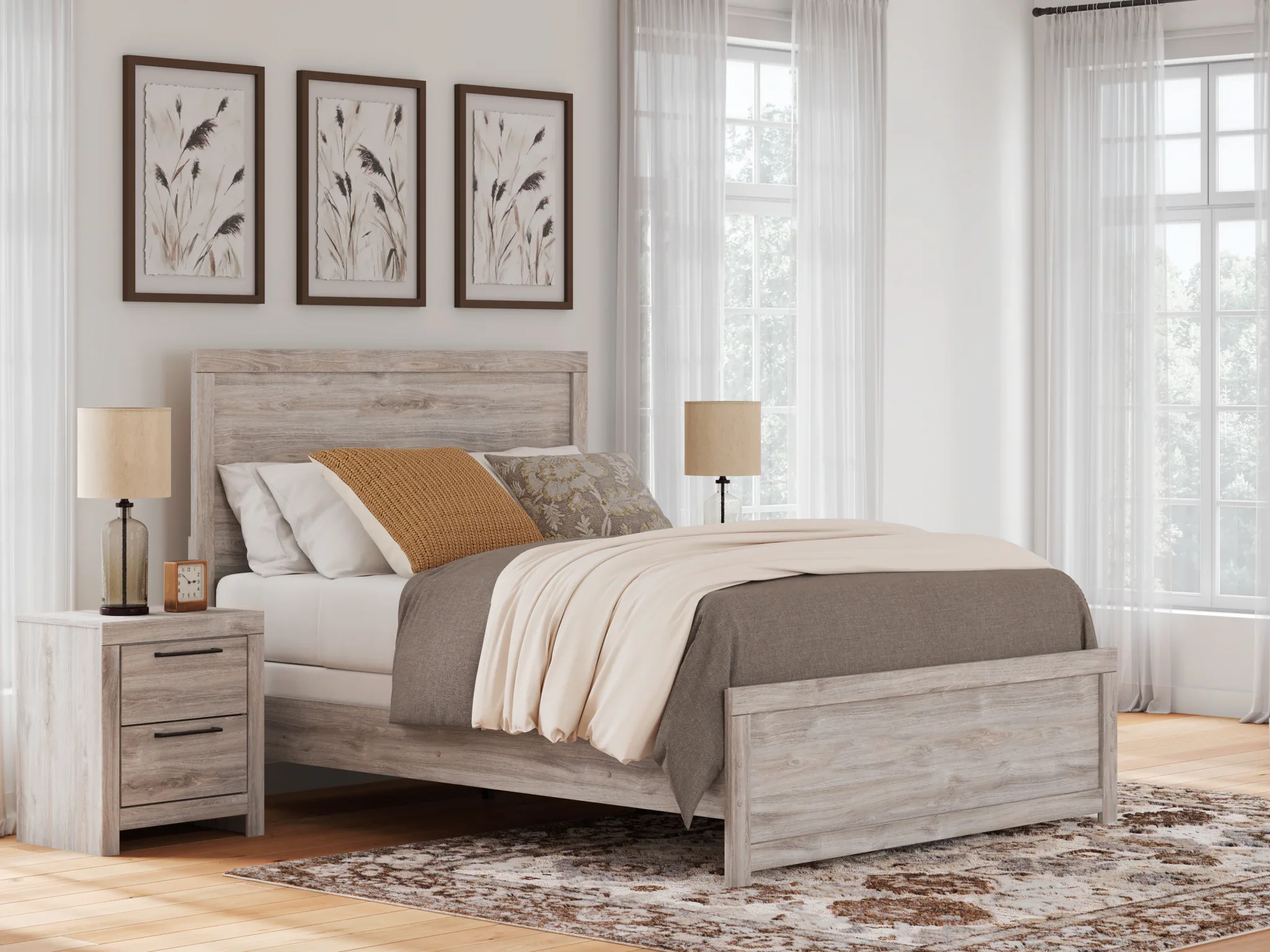 Broachmyn - Queen Panel Bed - Gray - Image 2