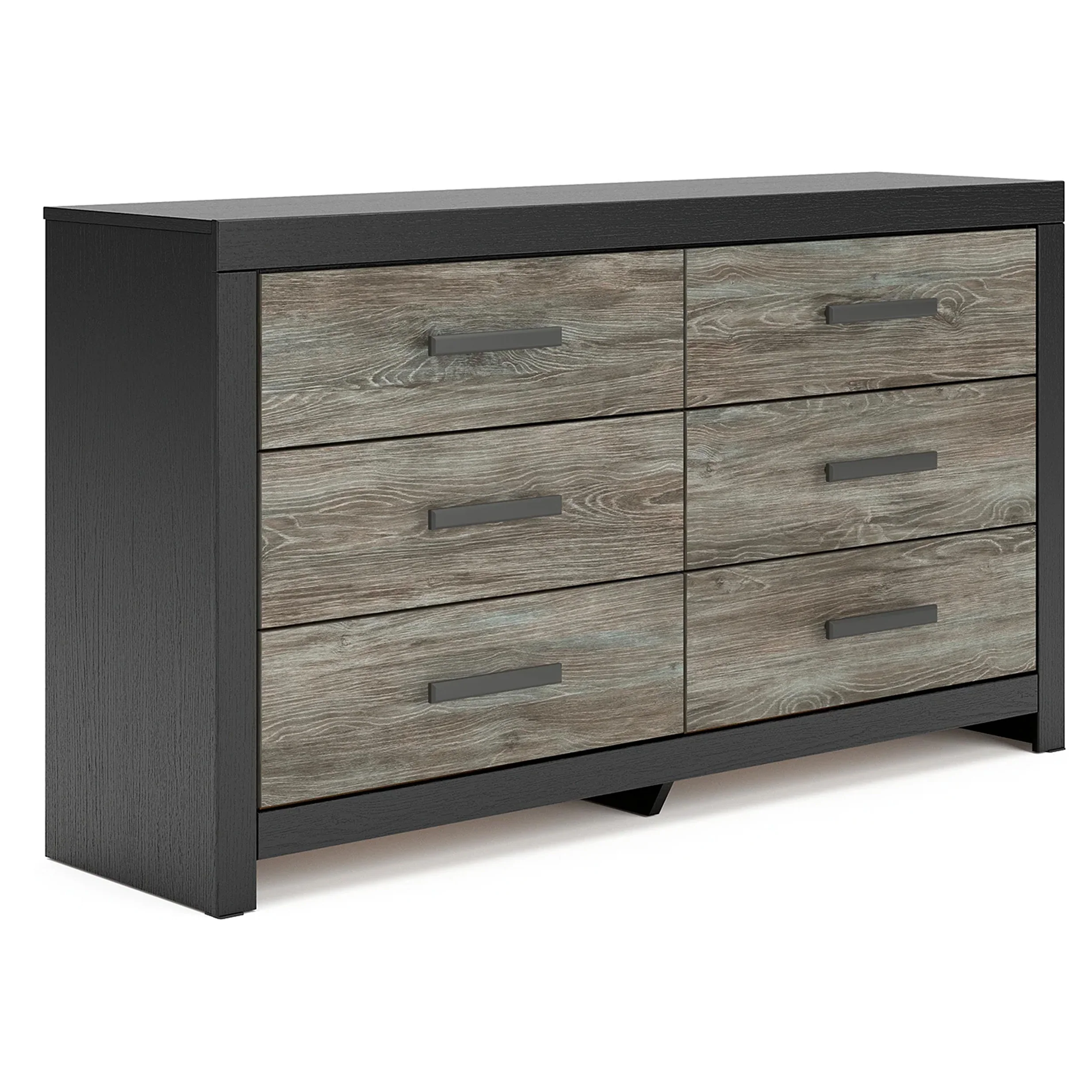 Broachmyn - Six Drawer Dresser - Black / Gray