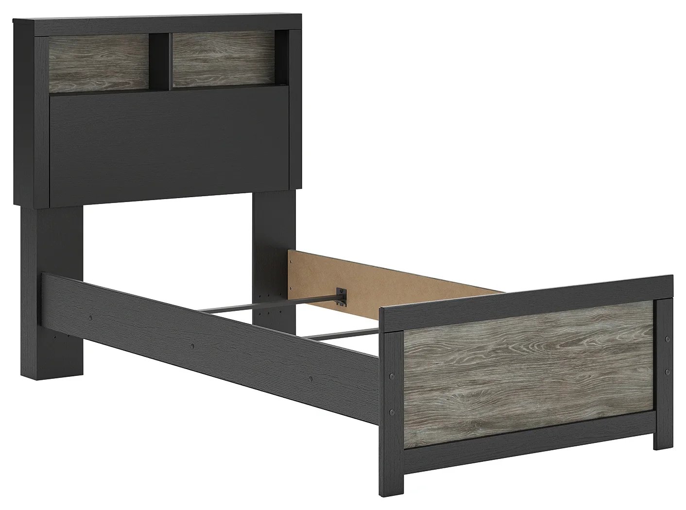 Broachmyn - Twin Bookcase Bed - Black / Gray - Image 2