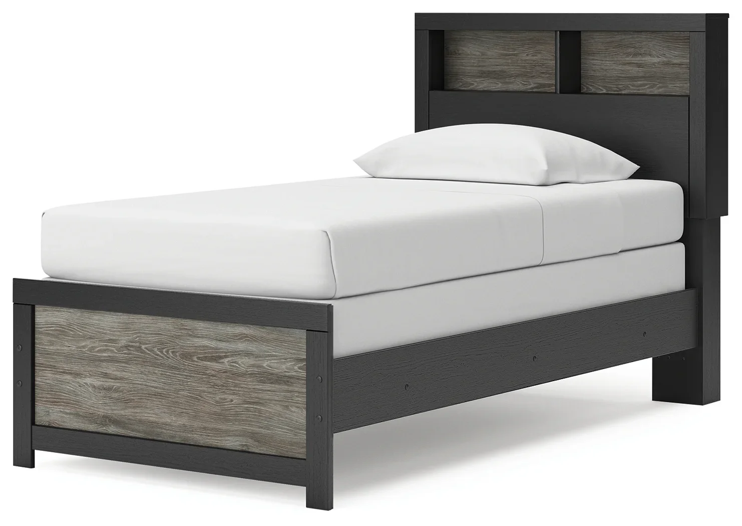 Broachmyn - Twin Bookcase Bed - Black / Gray - Image 4