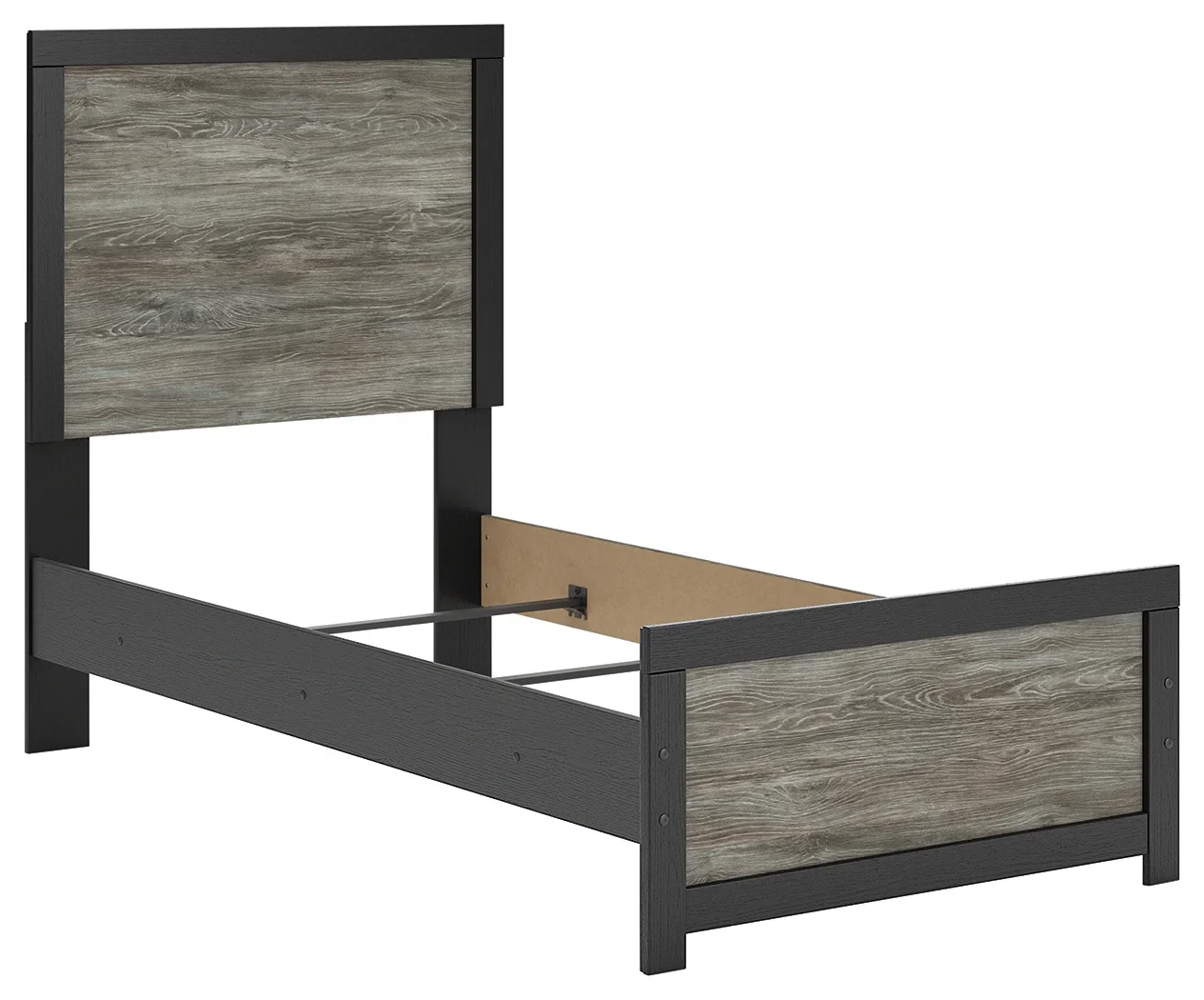 Broachmyn - Twin Panel Bed - Black / Gray - Image 2