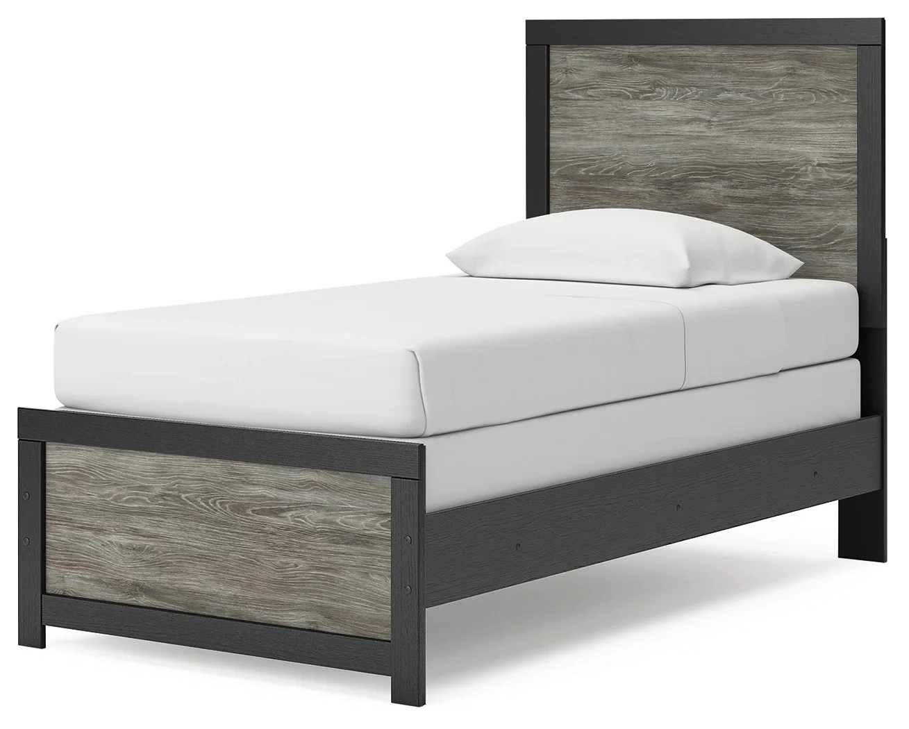 Broachmyn - Twin Panel Bed - Black / Gray - Image 4