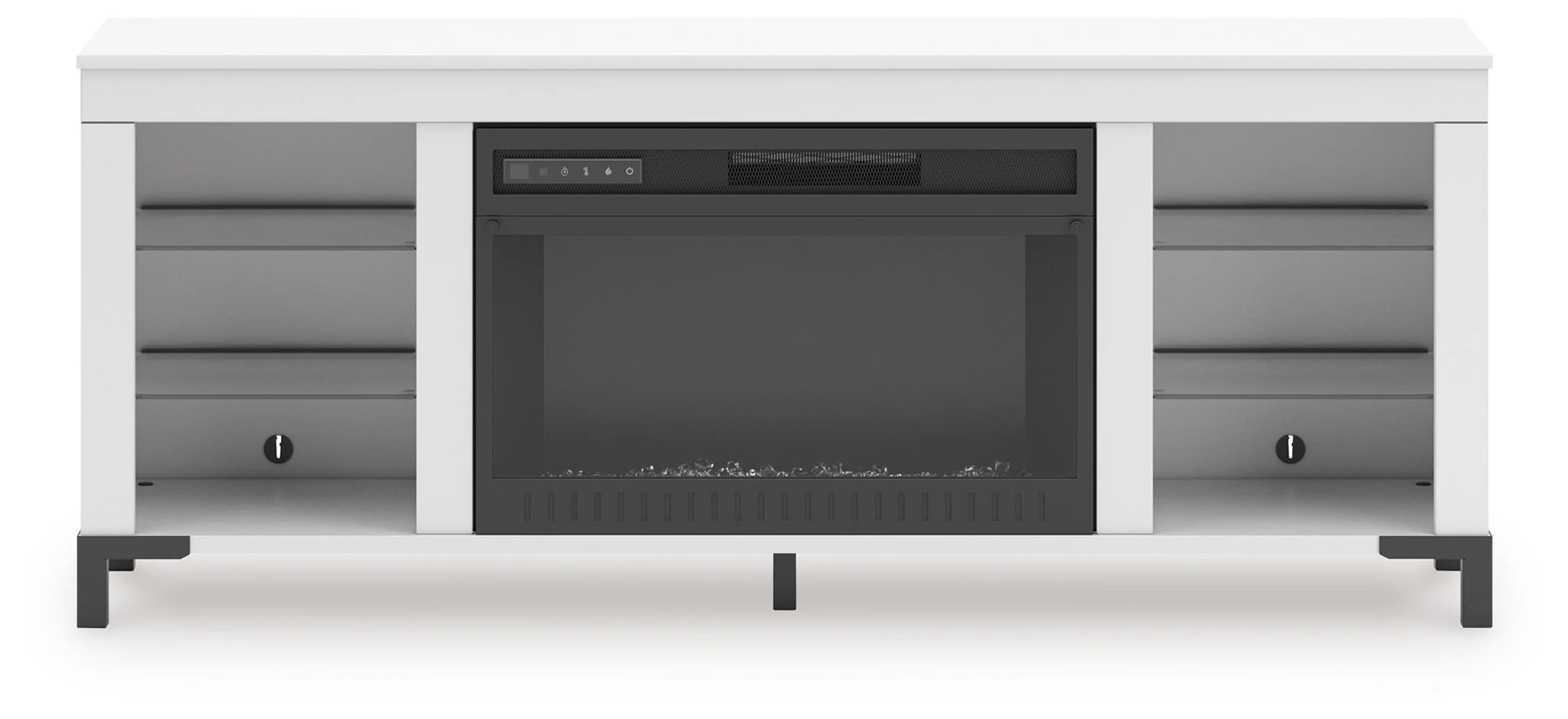Brollevi - White - TV Stand With Fireplace - Image 7