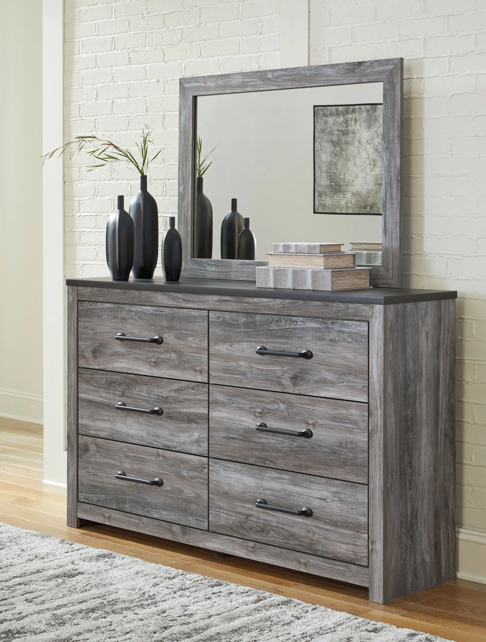 Bronyan - Dark Gray - Dresser And Mirror - Image 2