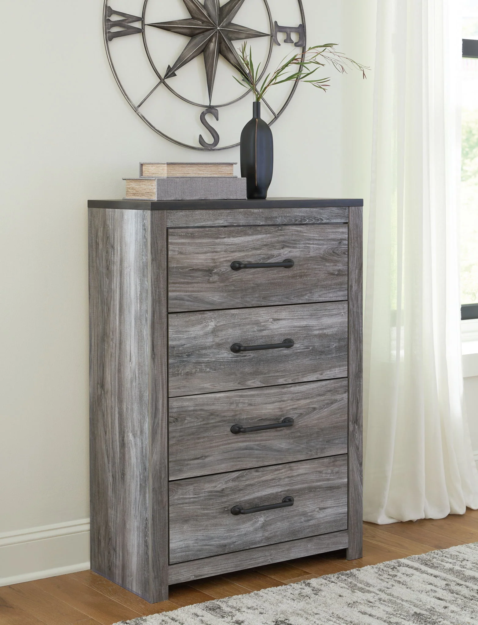 Bronyan - Dark Gray - Four Drawer Chest - Image 2