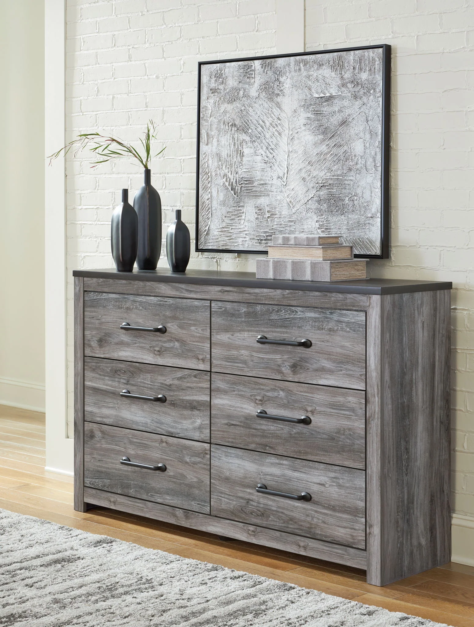 Bronyan - Dark Gray - Six Drawer Dresser - Image 2