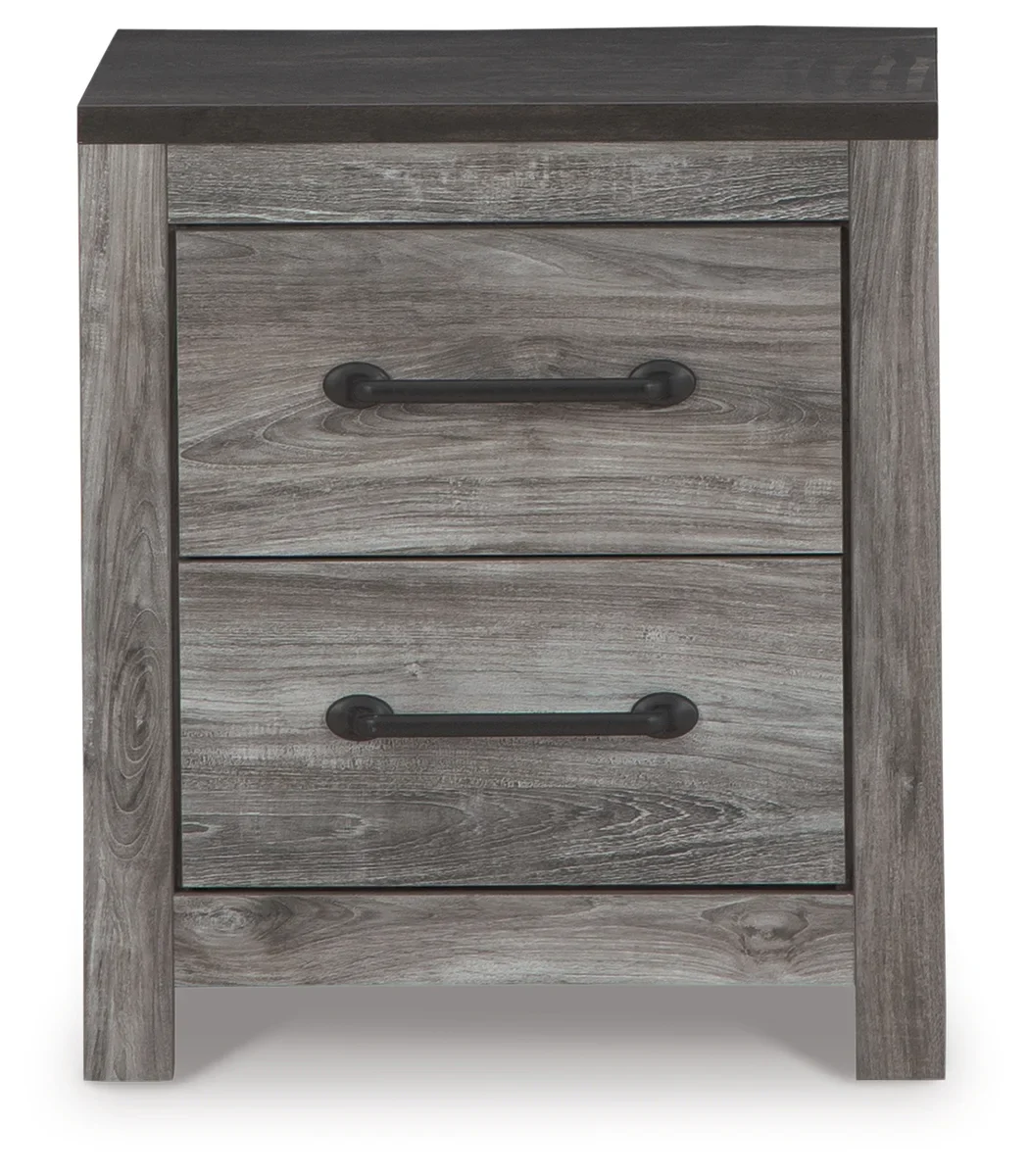 Bronyan - Dark Gray - Two Drawer Night Stand - Image 3