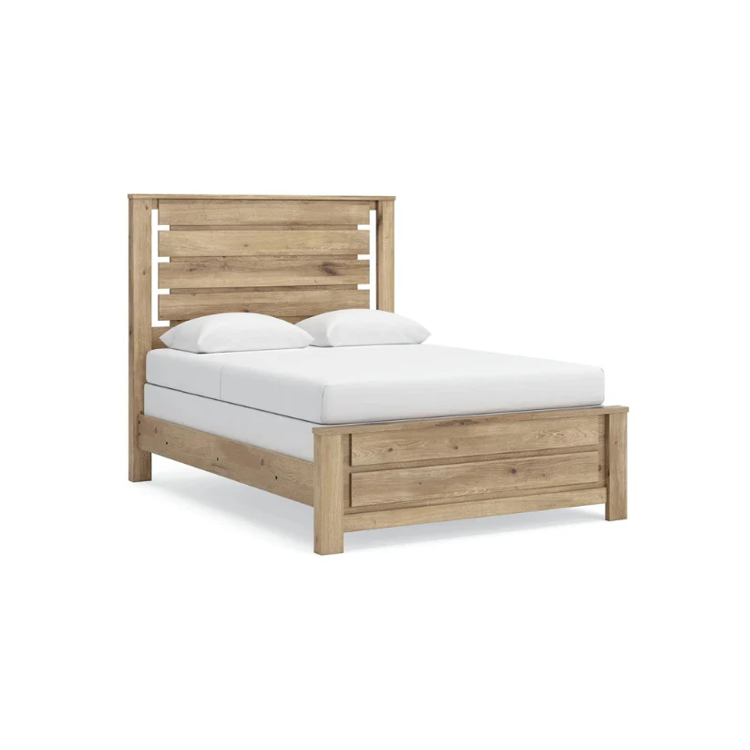 Brozmont - Queen Panel Bed - Tan
