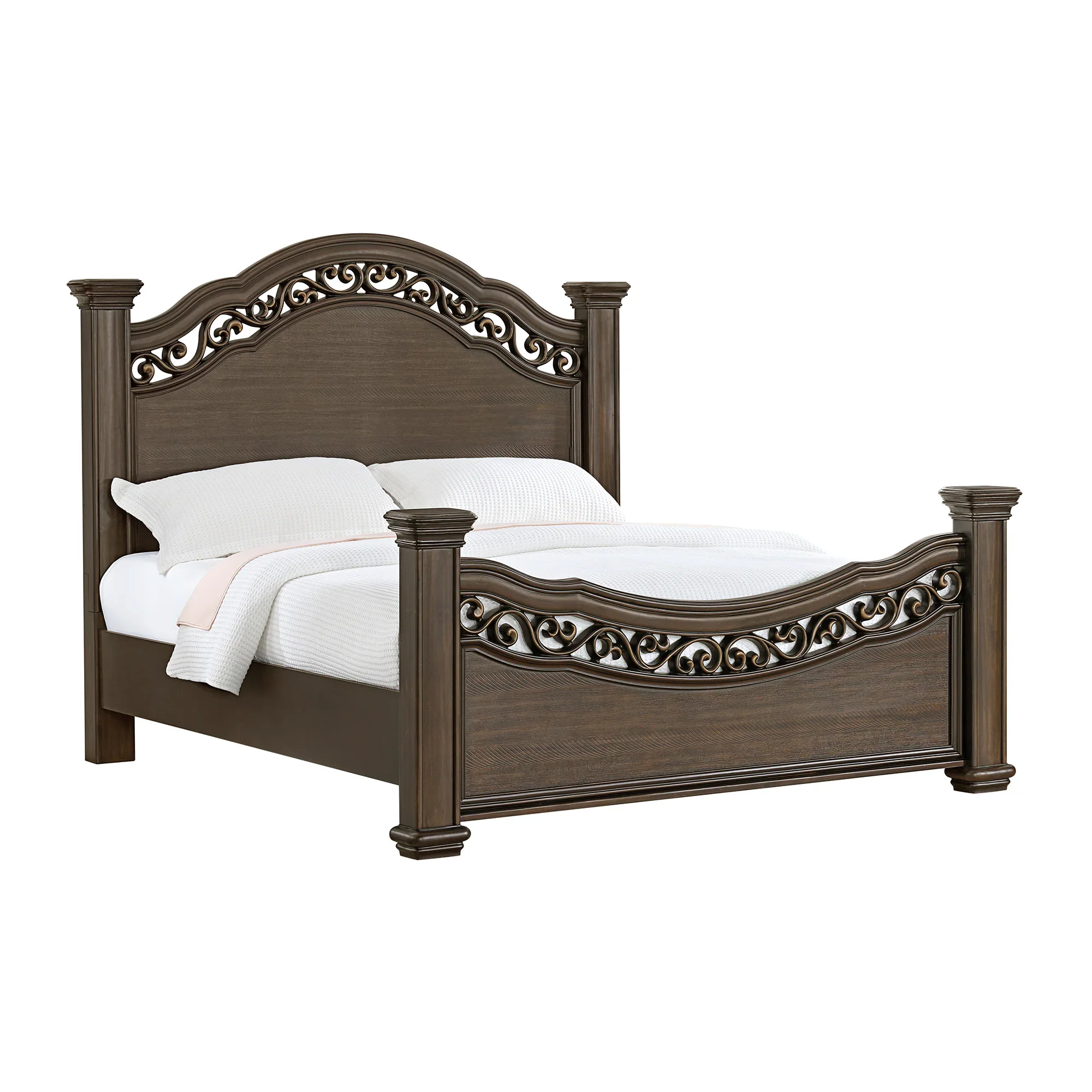 Brunswick - King Panel Bed - Mahogany - Image 4