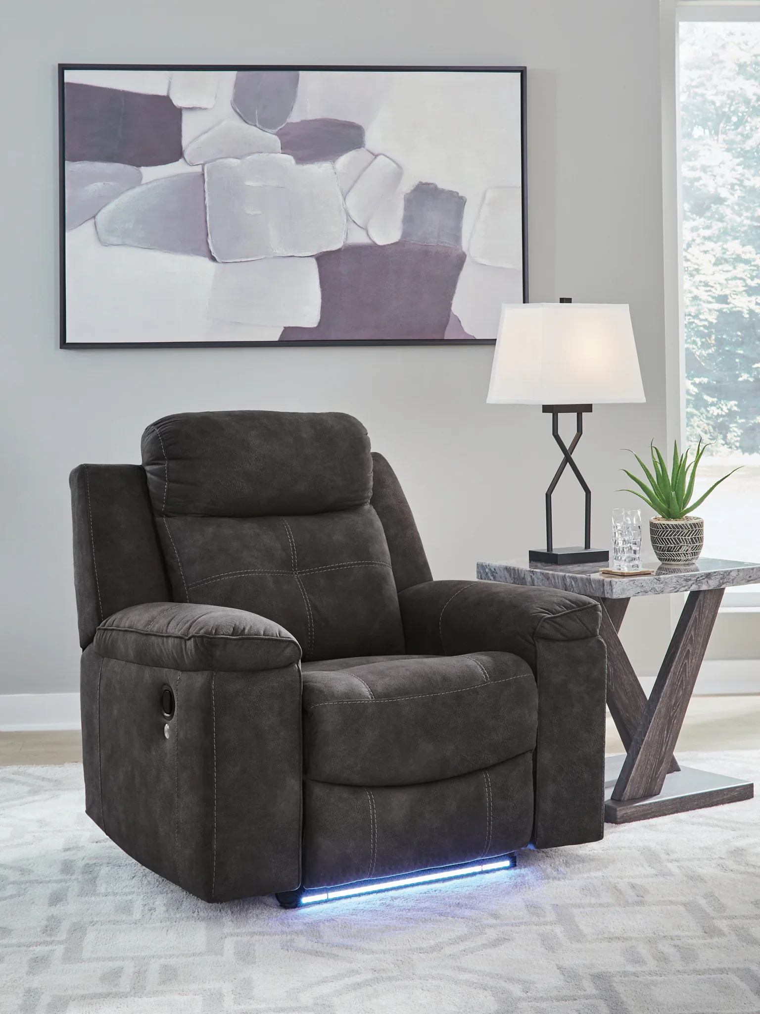 Brysonview - Charcoal - Zero Wall Recliner - Image 9
