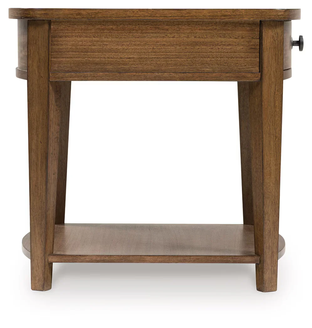 Burkbyer - Brown - Rectangular End Table - Image 4