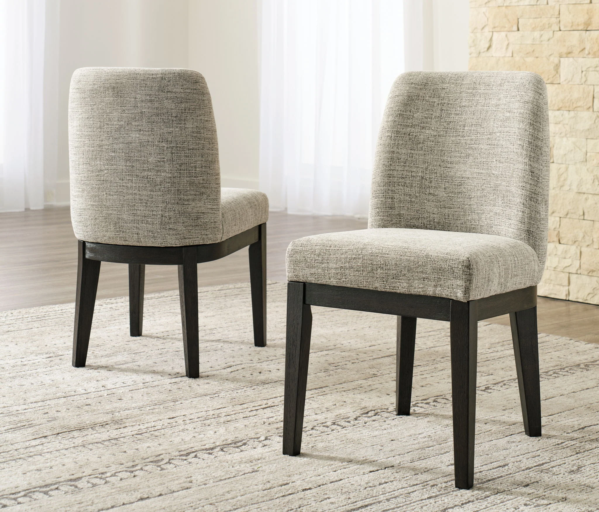 Burkhaus - Dark Brown - 10 Pc. - Dining Room Extension Table, 6 Side Chairs, 2 Arm Chairs, Server - Image 3