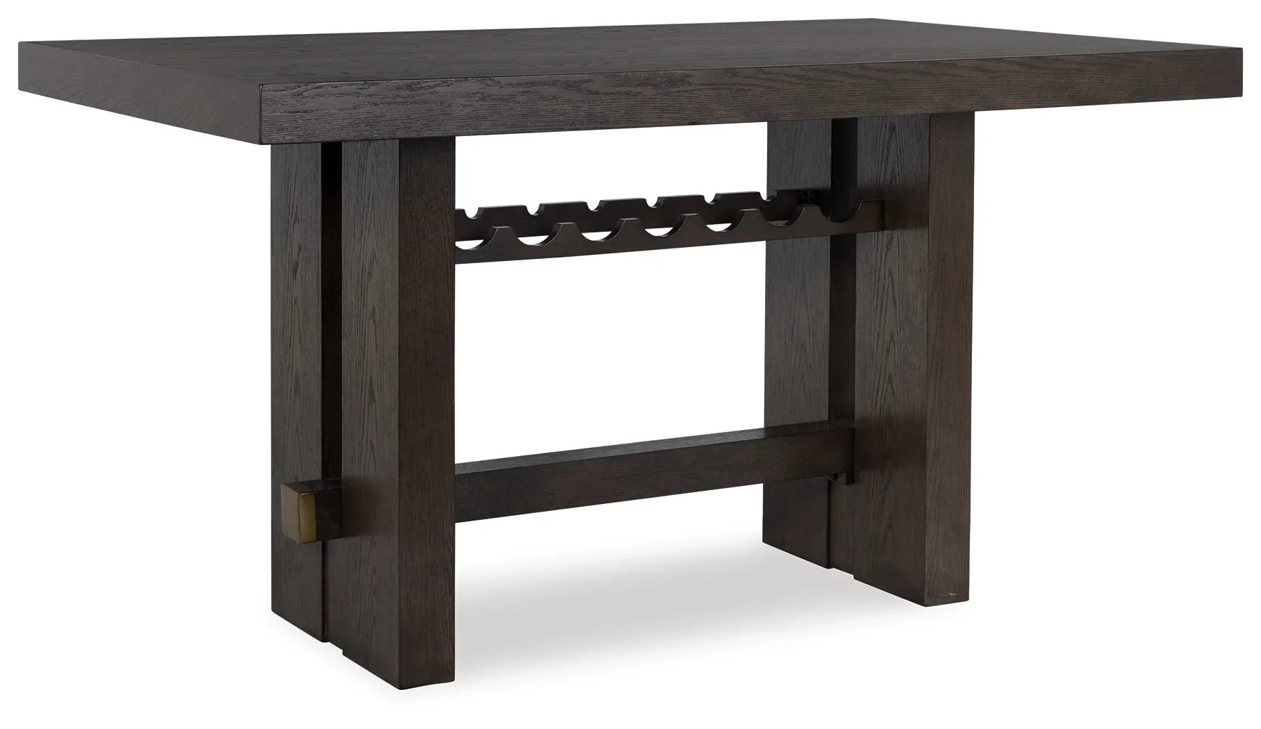 Burkhaus - Dark Brown - 5 Pc. - Rectangular Counter Table, 4 Barstools - Image 2