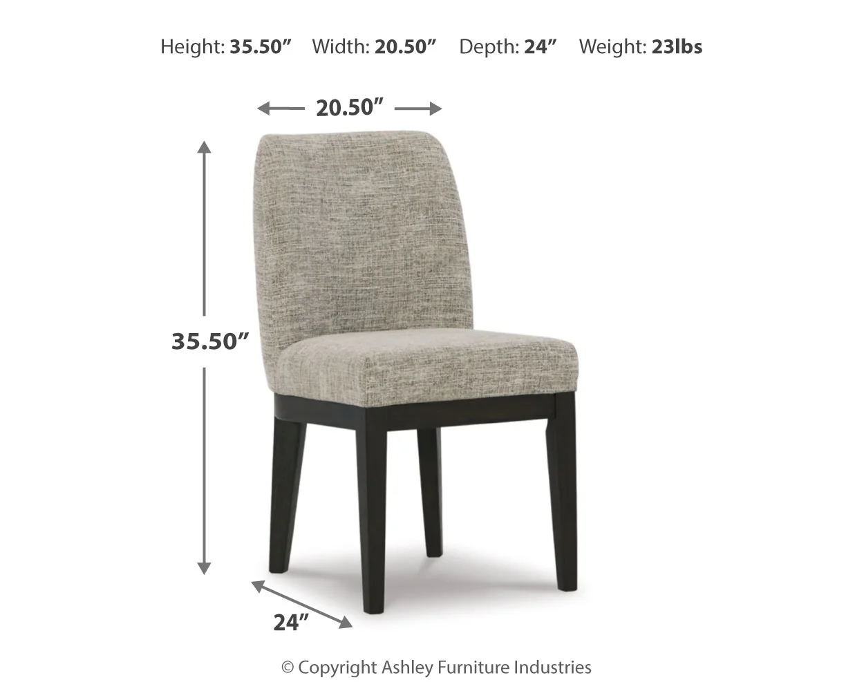 Burkhaus - Dark Brown - Dining Uph Side Chair (Set of 2) - Image 7