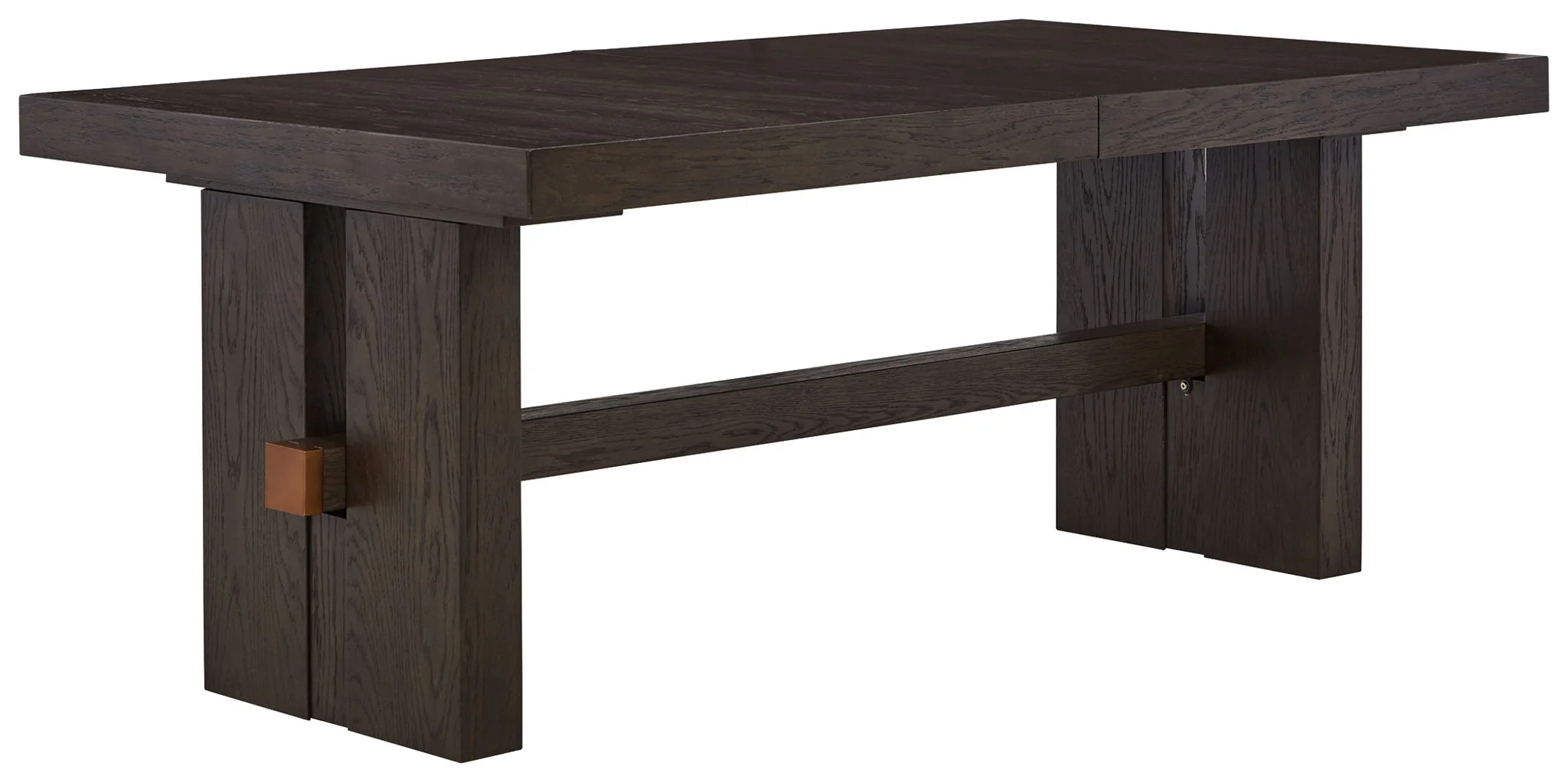 Burkhaus - Dark Brown - Rect Dining Room Ext Table - Image 3