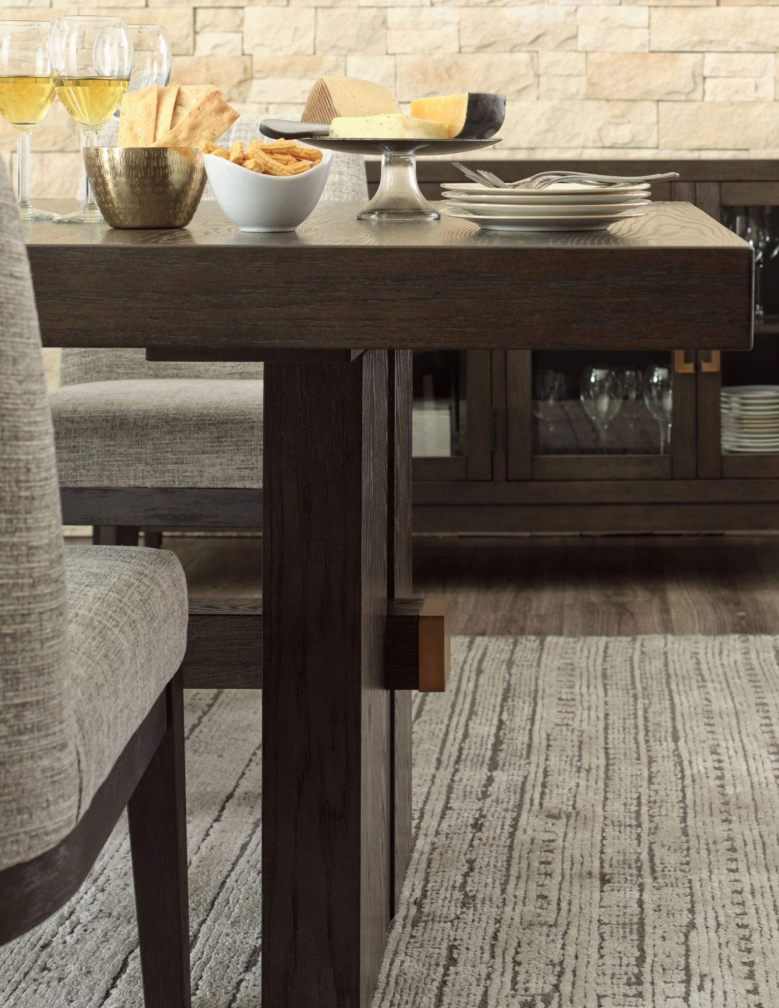 Burkhaus - Dark Brown - Rect Dining Room Ext Table - Image 8