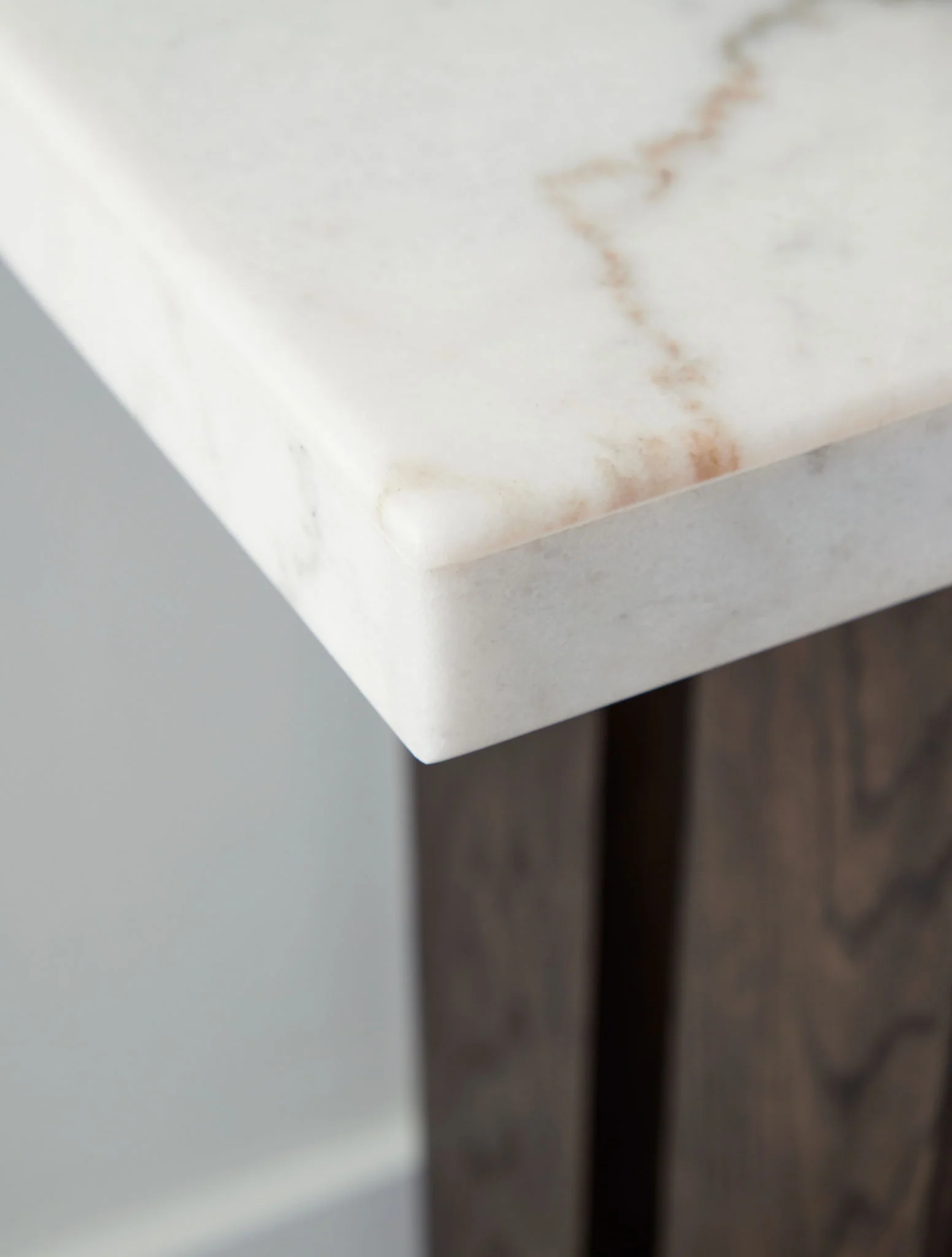 Burkhaus - White/dark Brown - Sofa Table - Image 4
