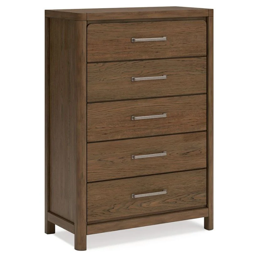 Cabalynn - Light Brown - Five Drawer Chest