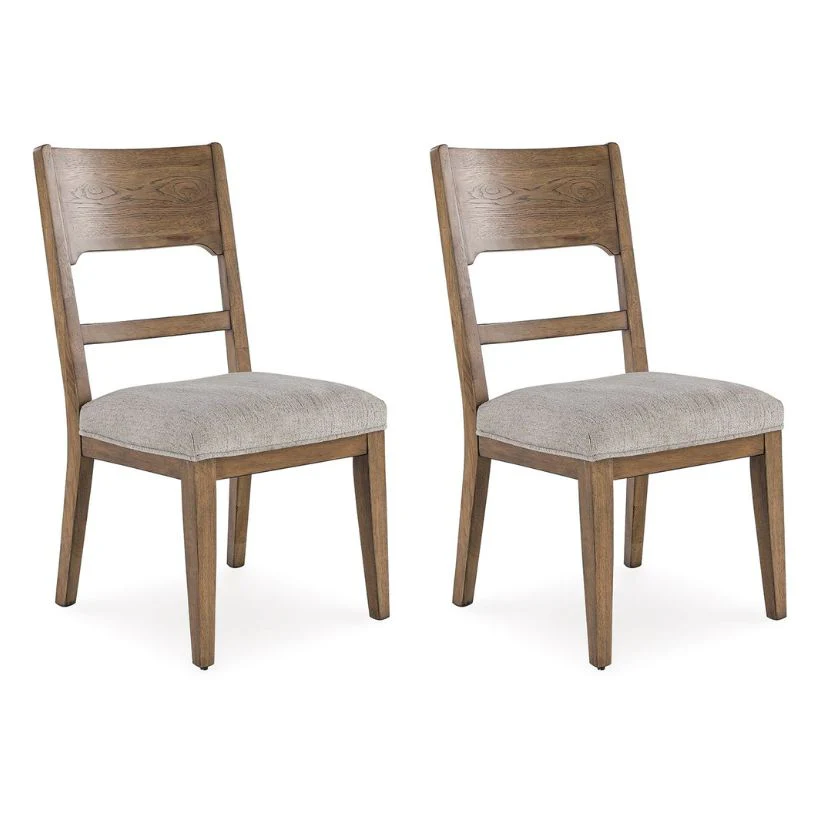 Cabalynn - Oatmeal / Light Brown - Dining Uph Side Chair (Set of 2) - Image 3