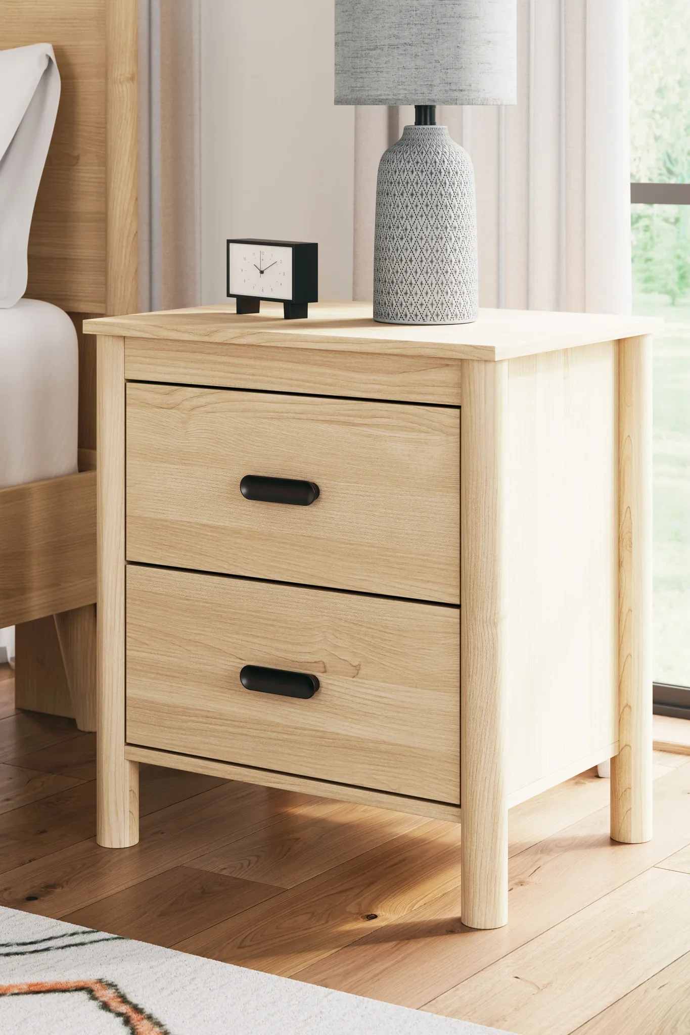 Cabinella - Tan - Two Drawer Night Stand - Image 2