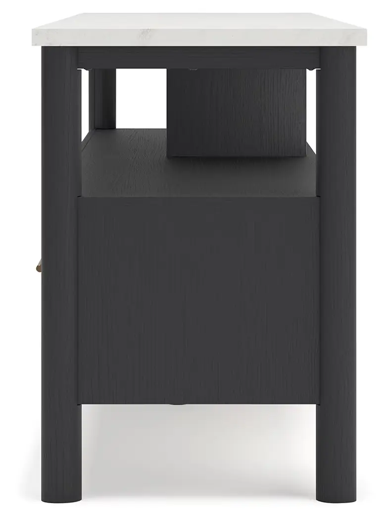 Cadmori - Black / White - Extra Large TV Stand - Image 8