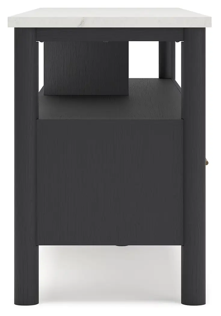 Cadmori - Black / White - Extra Large TV Stand - Image 9