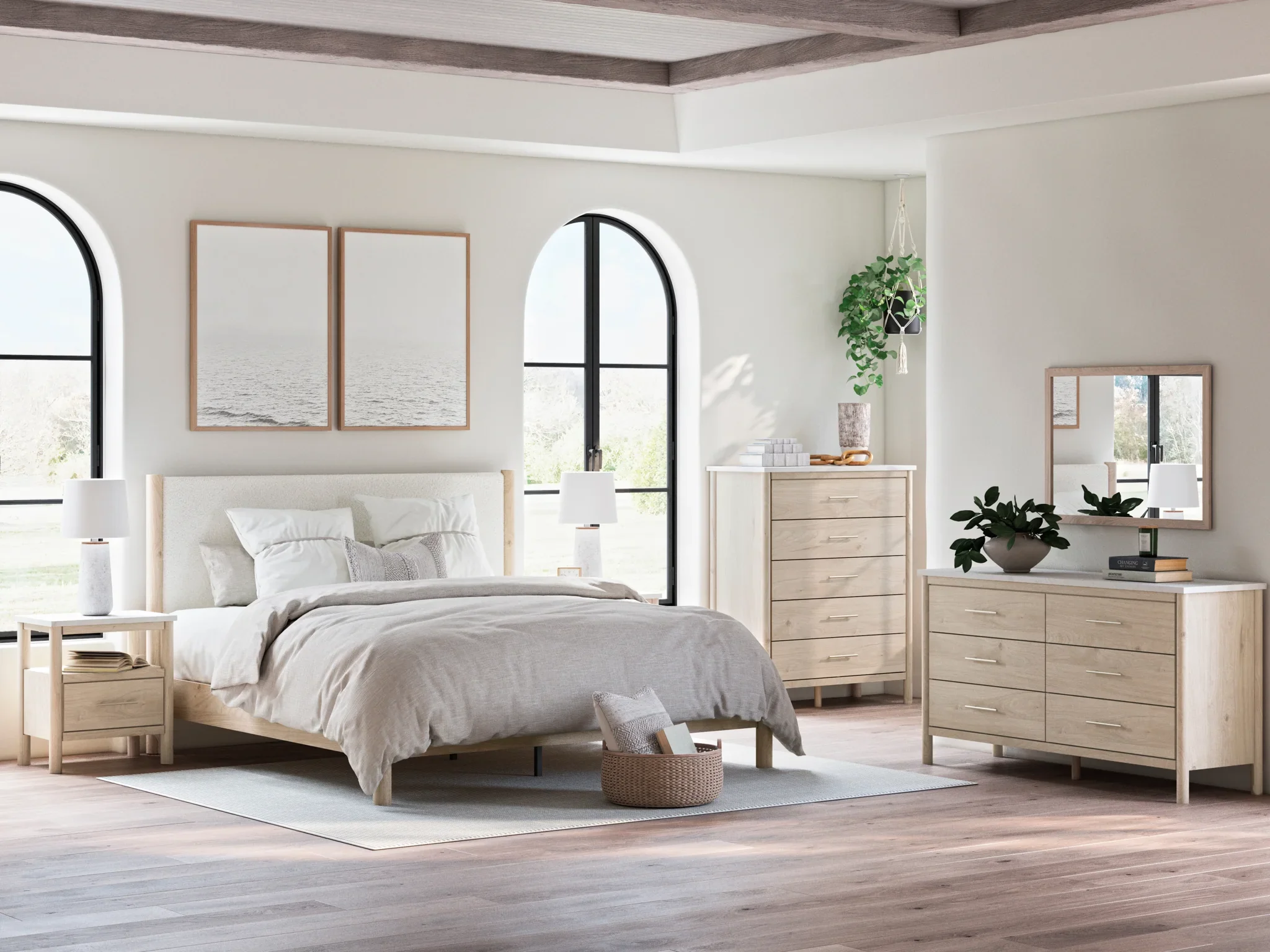 Cadmori - Two-tone - Dresser And Mirror - Image 7
