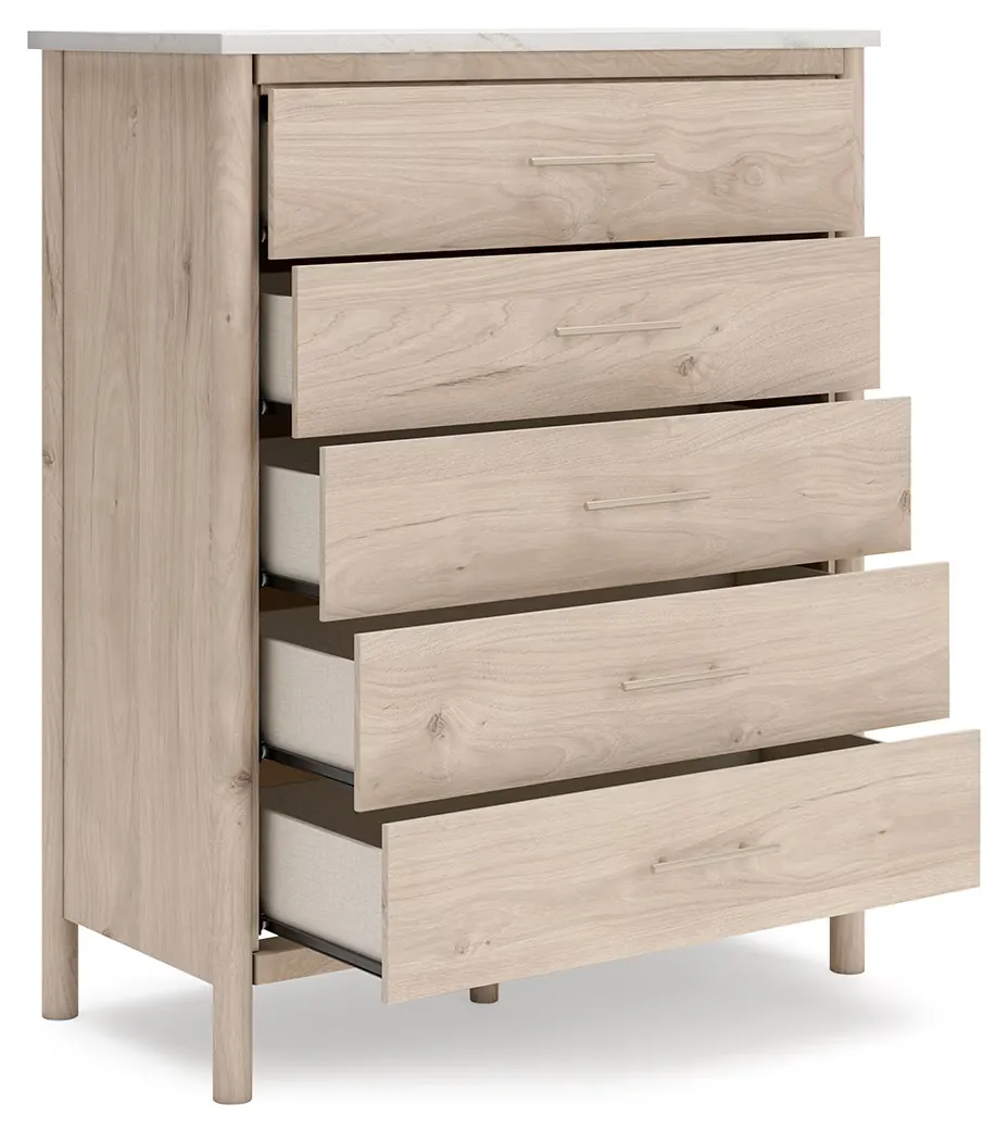 Cadmori - Two-tone - Five Drawer Wide Chest - Image 4