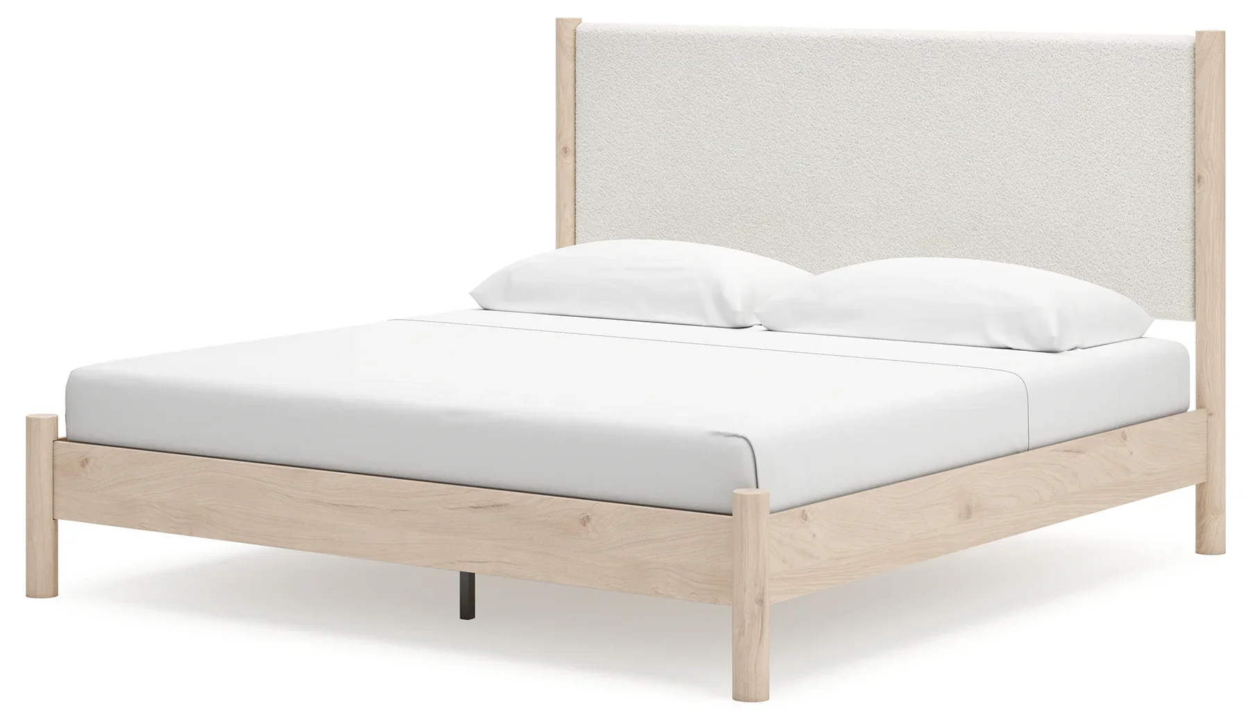 Cadmori - Two-tone - King Upholstered Panel Bed - Image 4