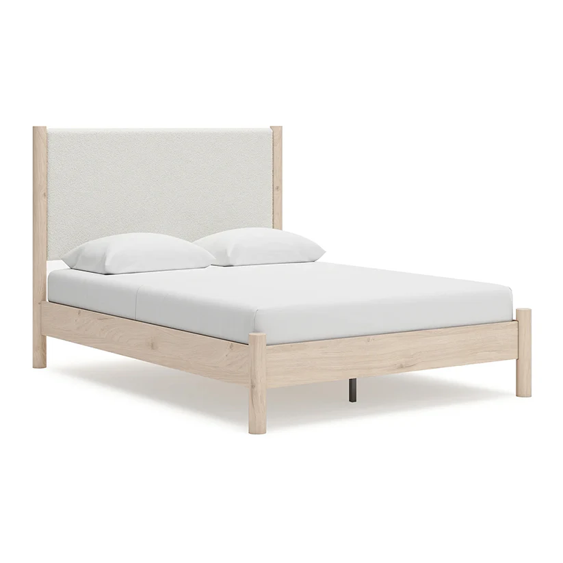 Cadmori - Two-tone - Queen Upholstered Panel Bed