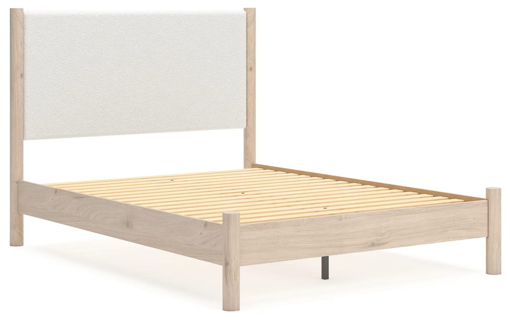 Cadmori - Two-tone - Queen Upholstered Panel Bed - Image 3