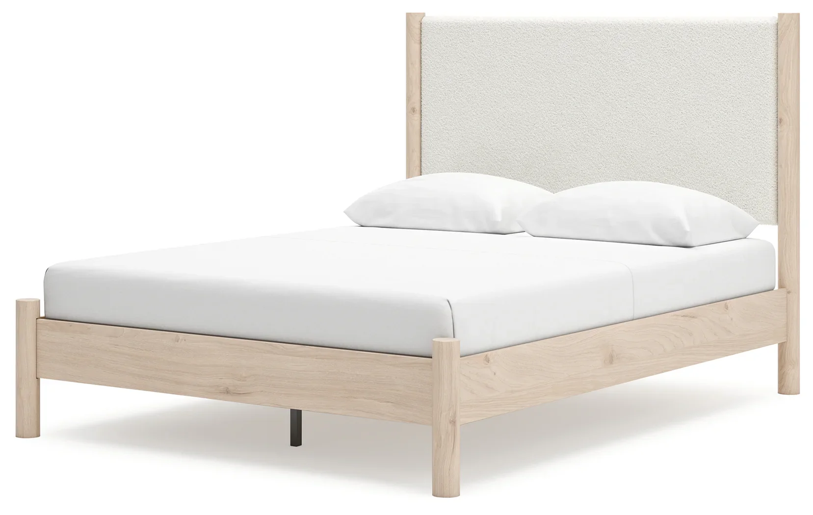 Cadmori - Two-tone - Queen Upholstered Panel Bed - Image 4