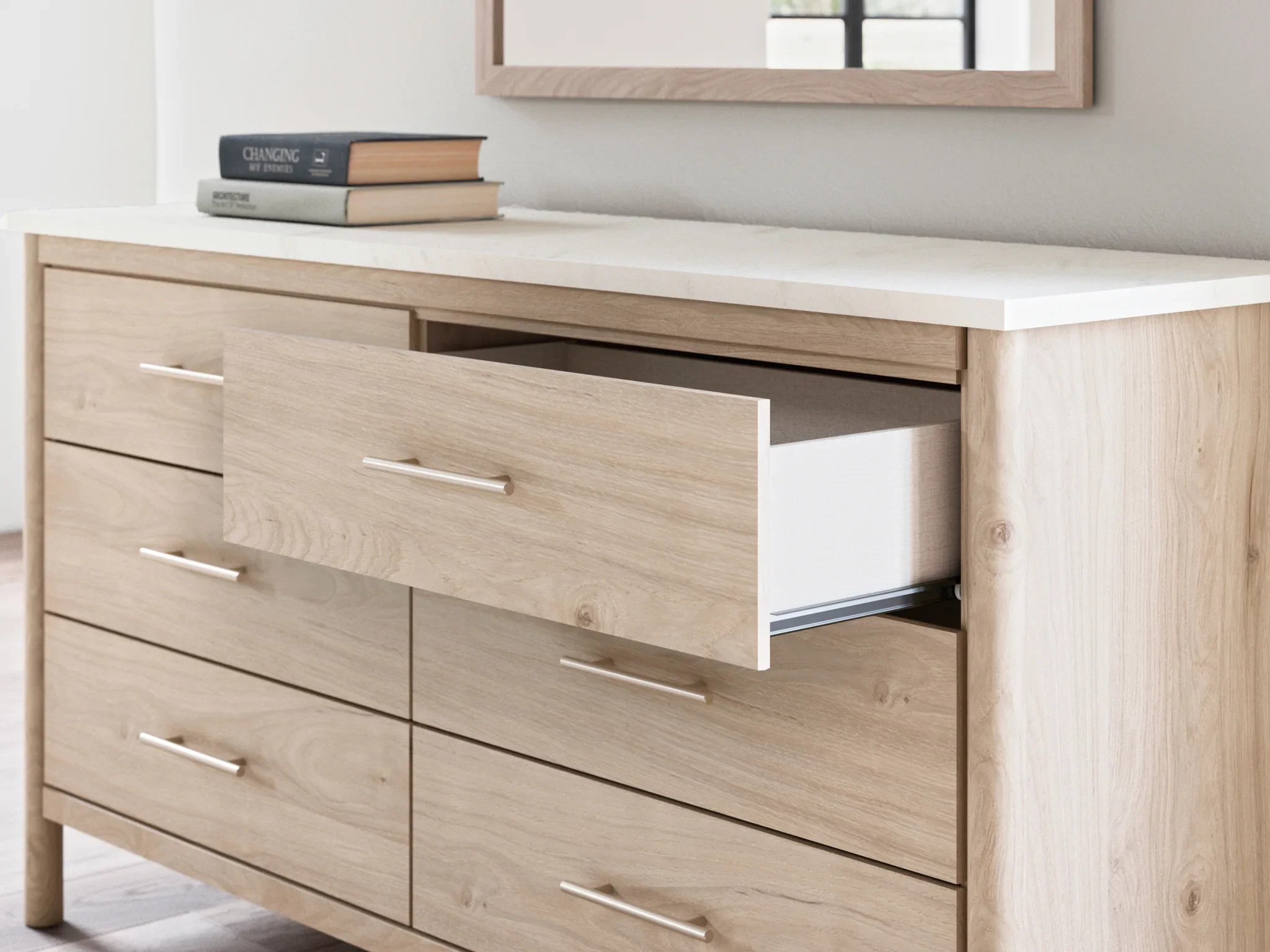 Cadmori - Two-tone - Six Drawer Dresser - Image 6