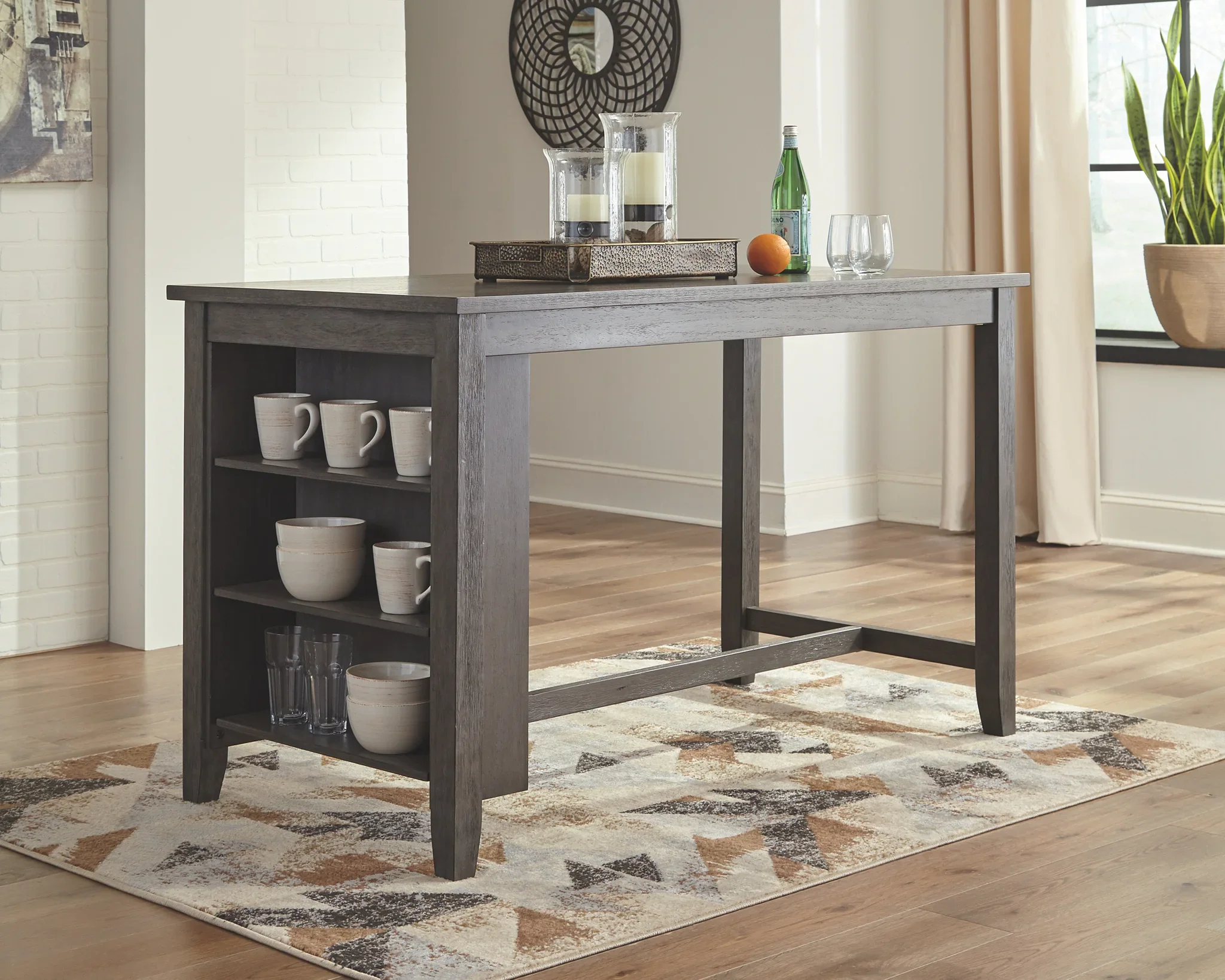 Caitbrook - Gray - Rect Dining Room Counter Table - Image 3