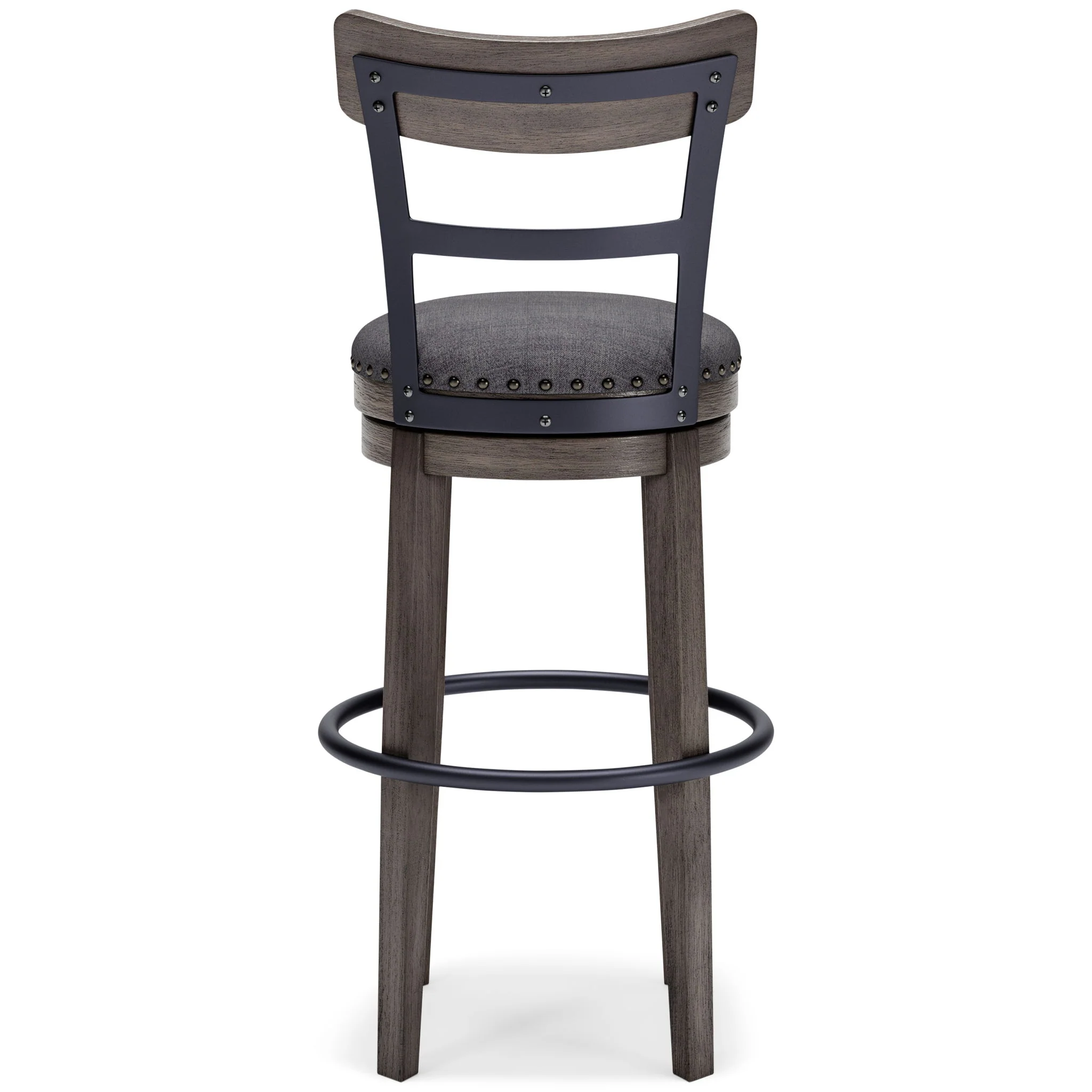 Caitbrook - Gray - Tall Uph Swivel Barstool - Image 5
