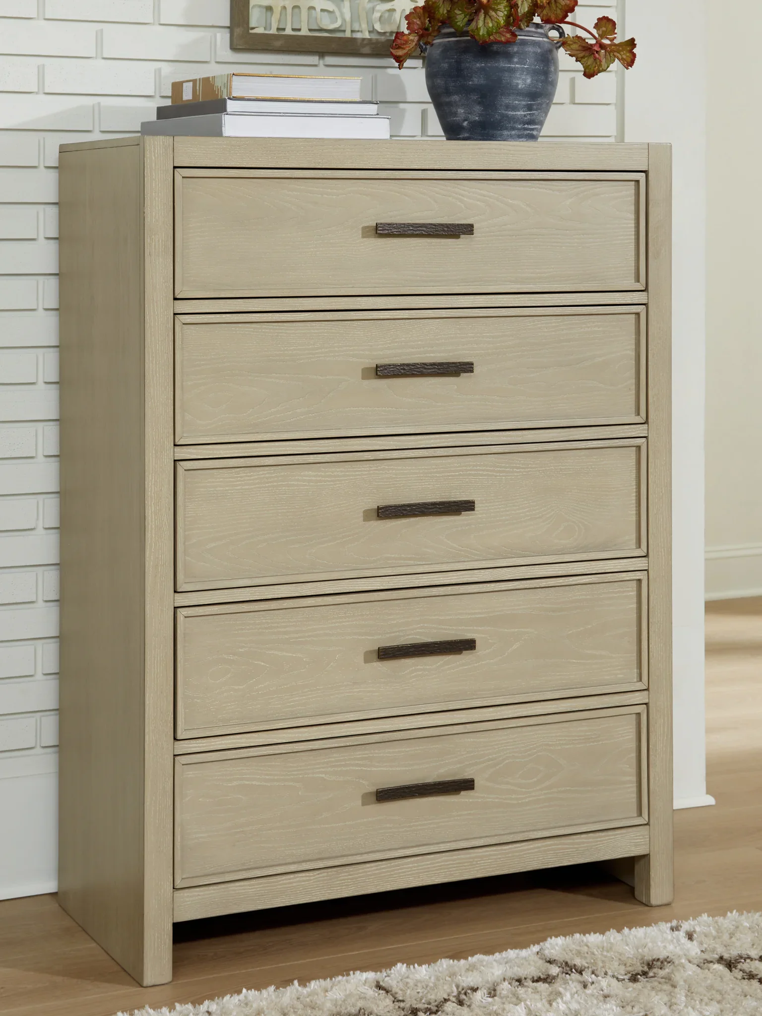 Calmoro - Five Drawer Chest - Gray - Image 2