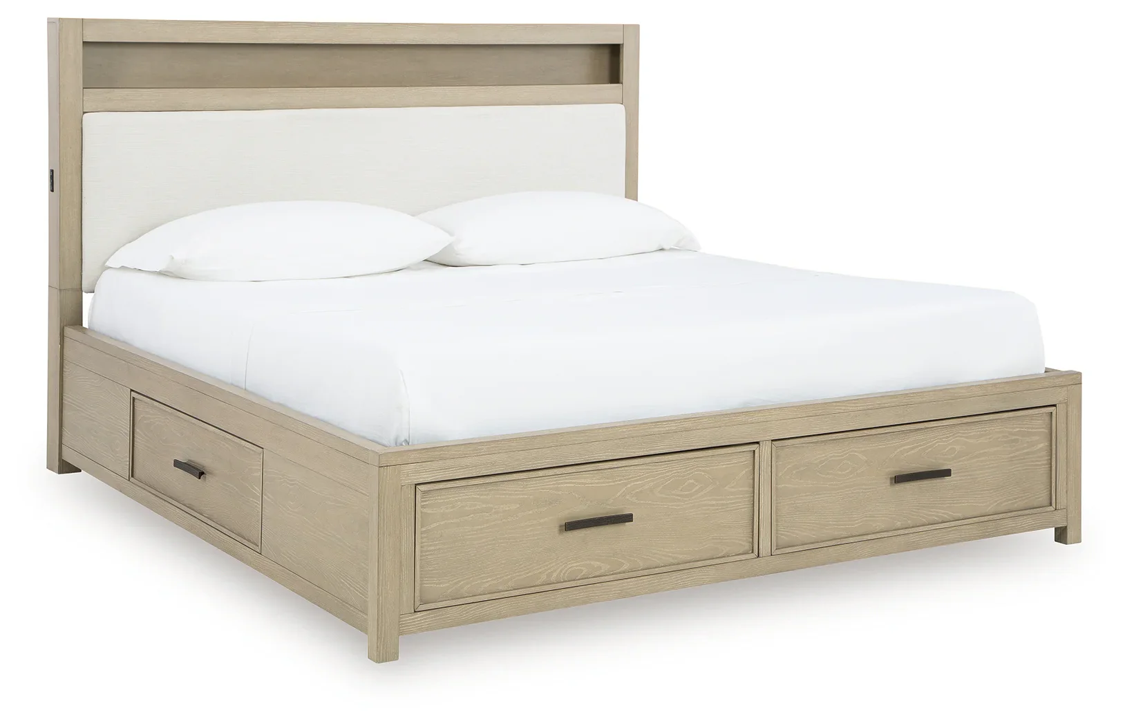 Calmoro - Queen Bookcase Bed - Gray - Image 3