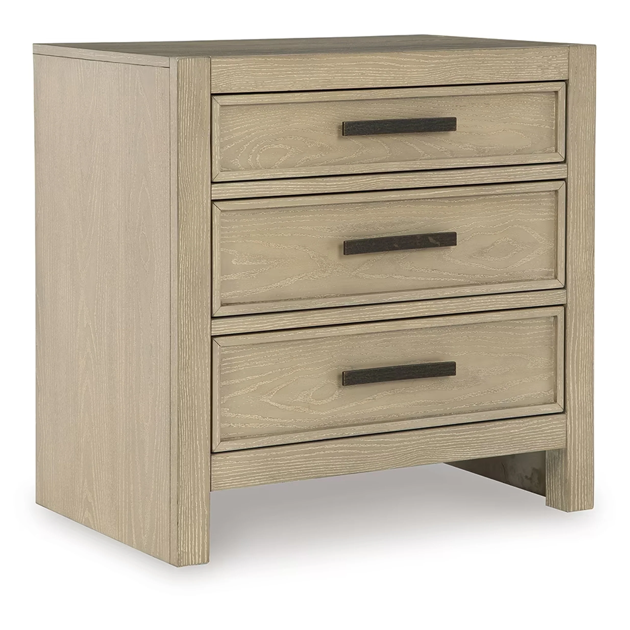 Calmoro - Three Drawer Night Stand - Gray