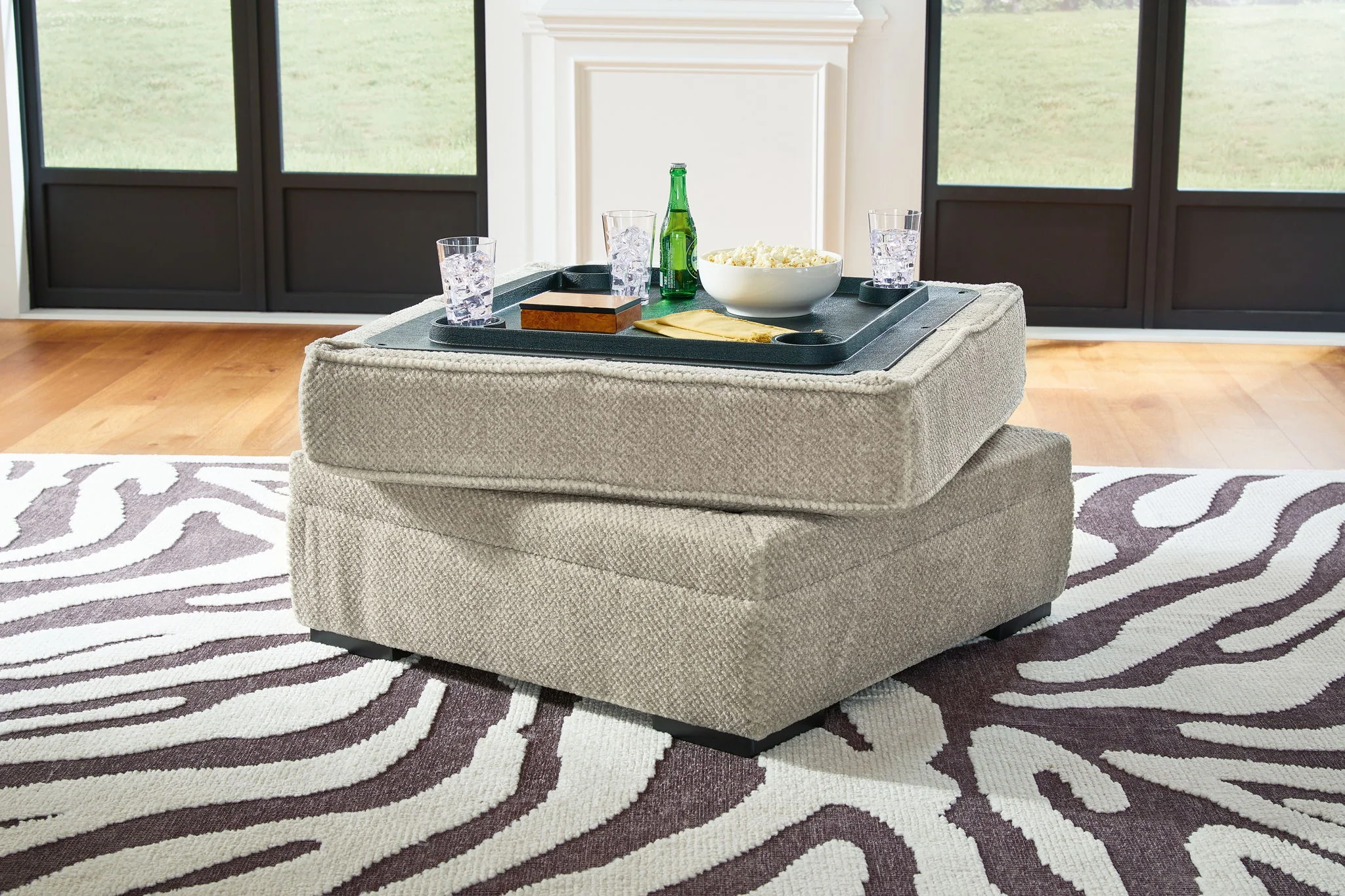 Calnita - Sisal - Ottoman With Storage - Image 5