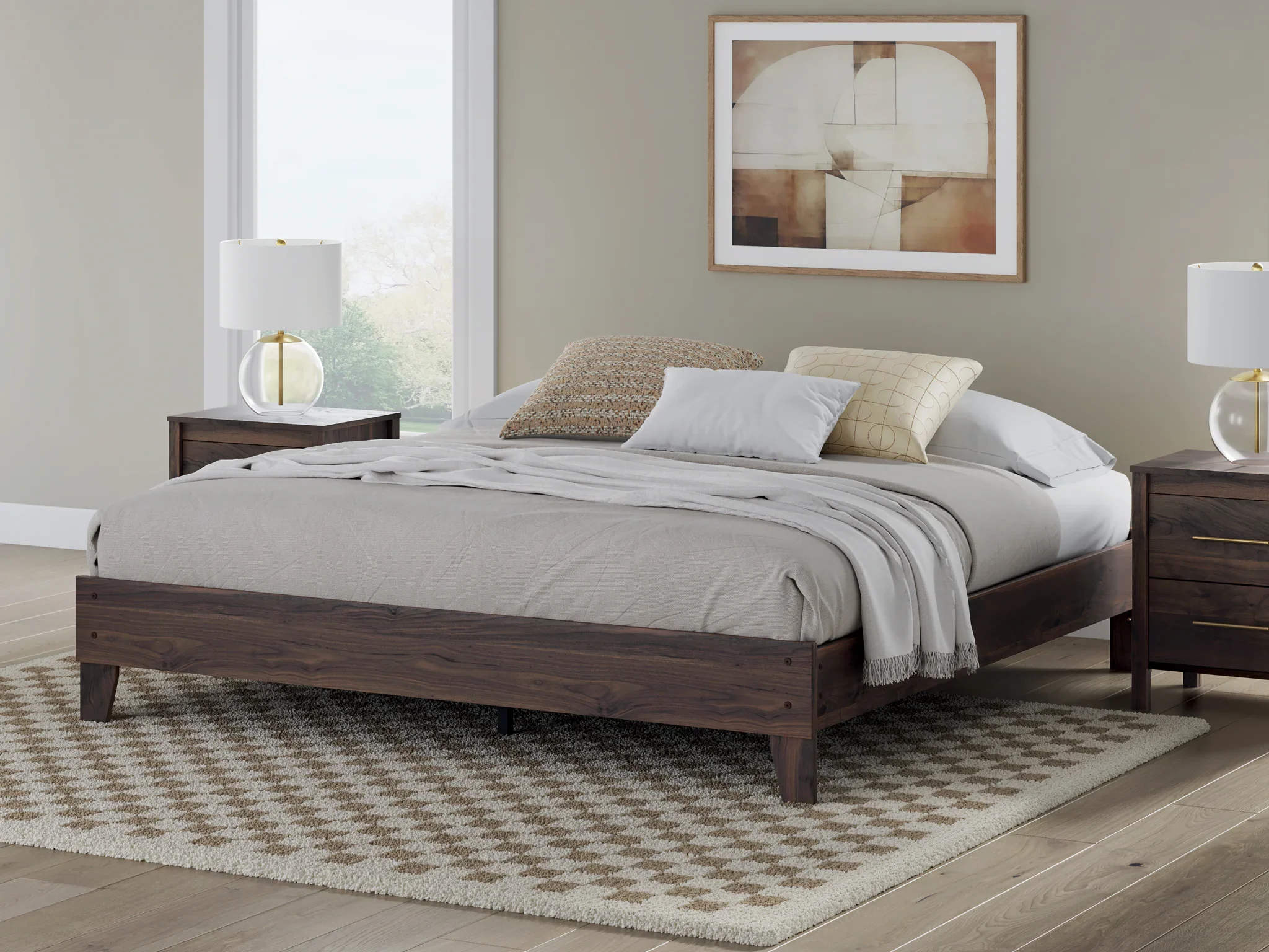 Calverson - King Platform Bed - Brown - Image 4