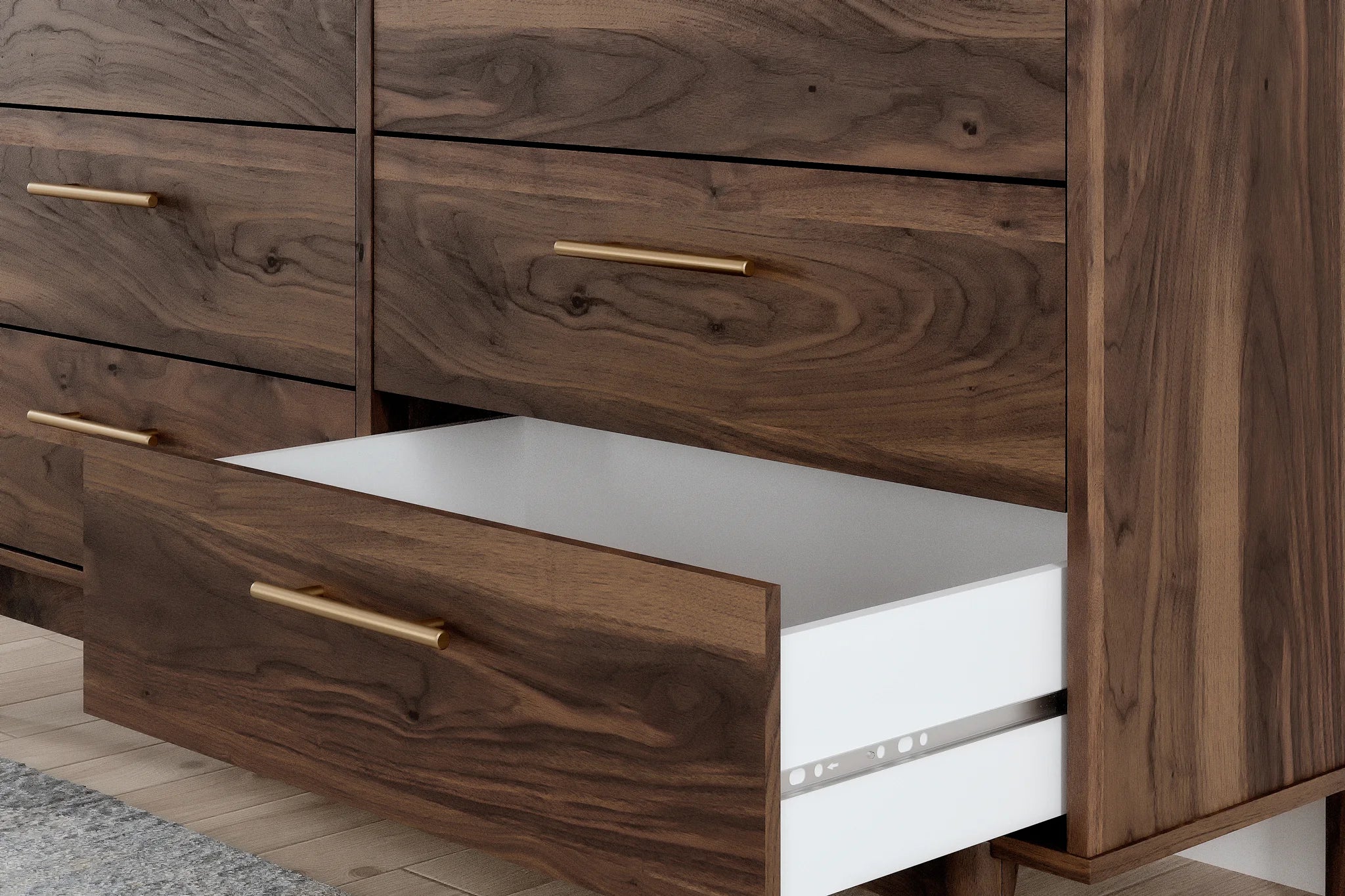 Calverson - Mocha - Six Drawer Dresser - Medium - Image 10