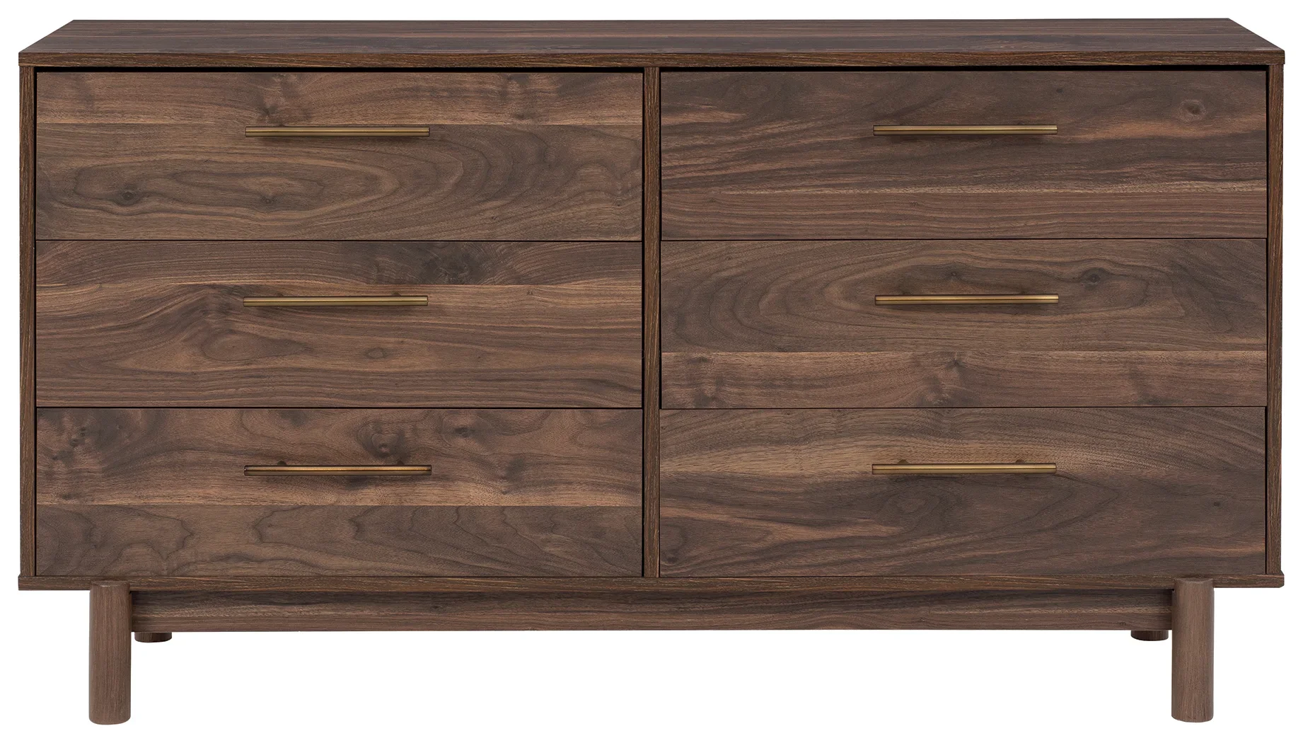 Calverson - Mocha - Six Drawer Dresser - Medium - Image 5
