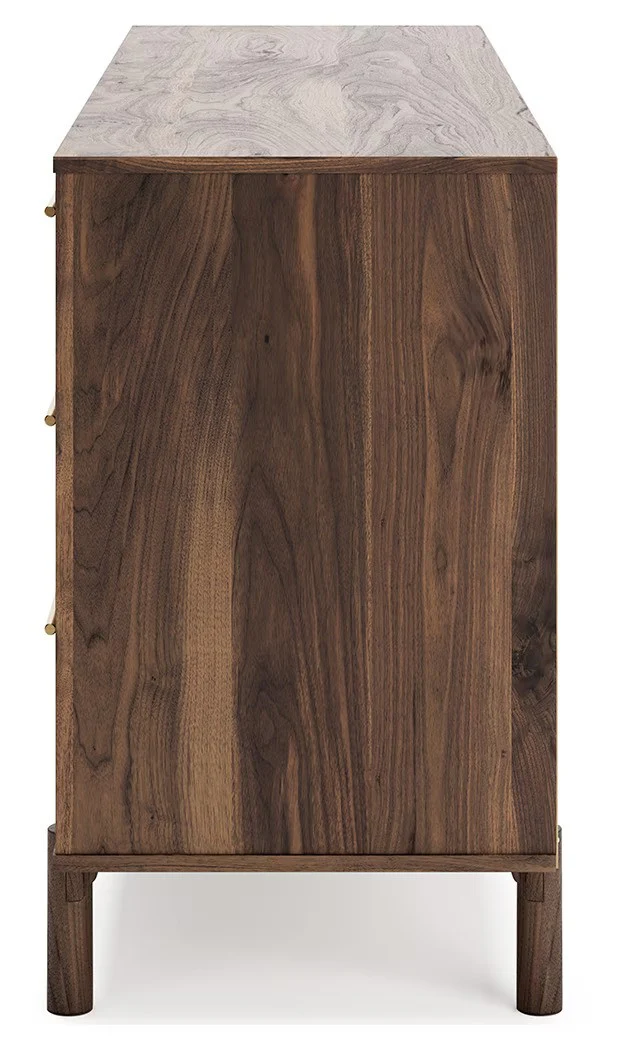 Calverson - Mocha - Six Drawer Dresser - Medium - Image 9