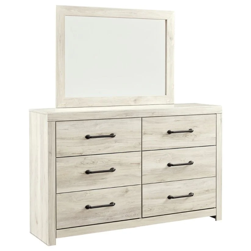 Cambeck - Whitewash - Dresser, Mirror