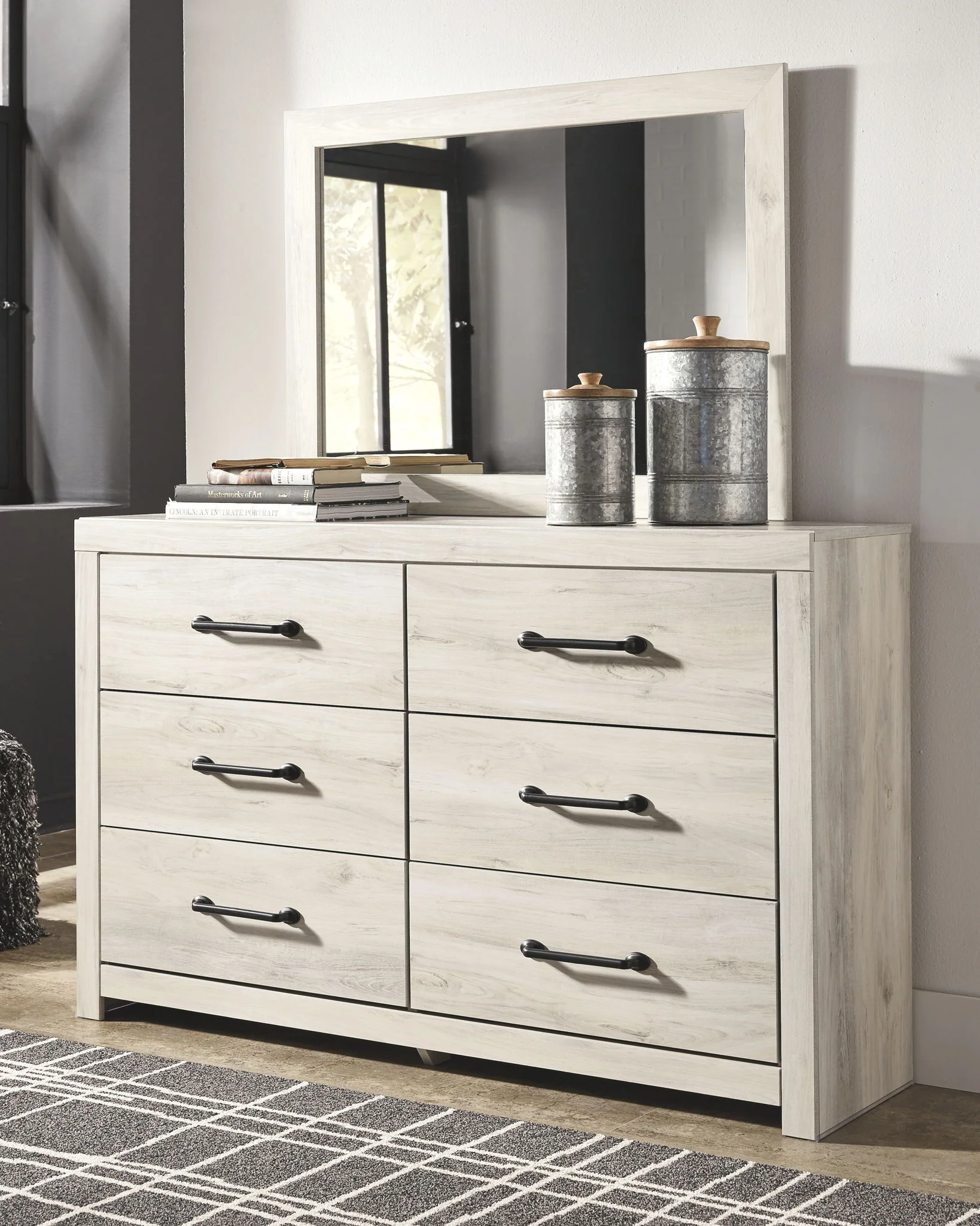 Cambeck - Whitewash - Dresser, Mirror - Image 4