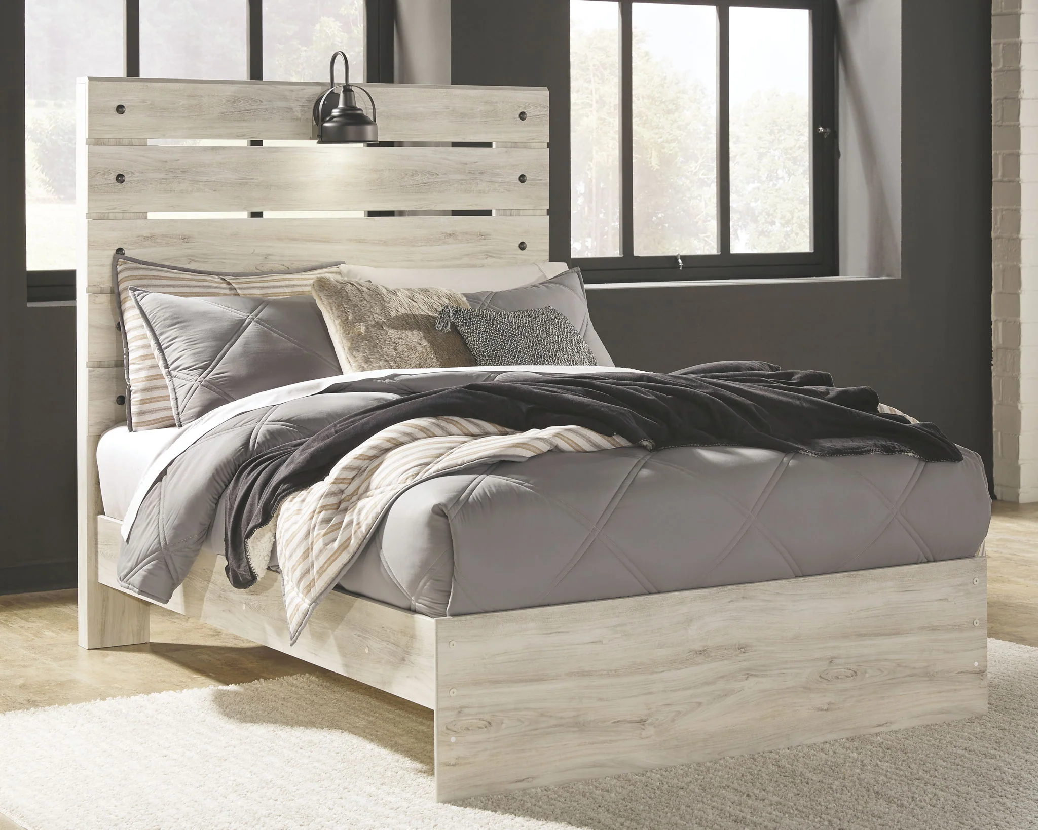 Cambeck - Whitewash - Full Panel Bed - Image 2
