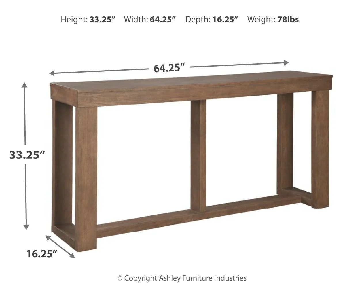 Cariton - Gray - Sofa Table - Image 4