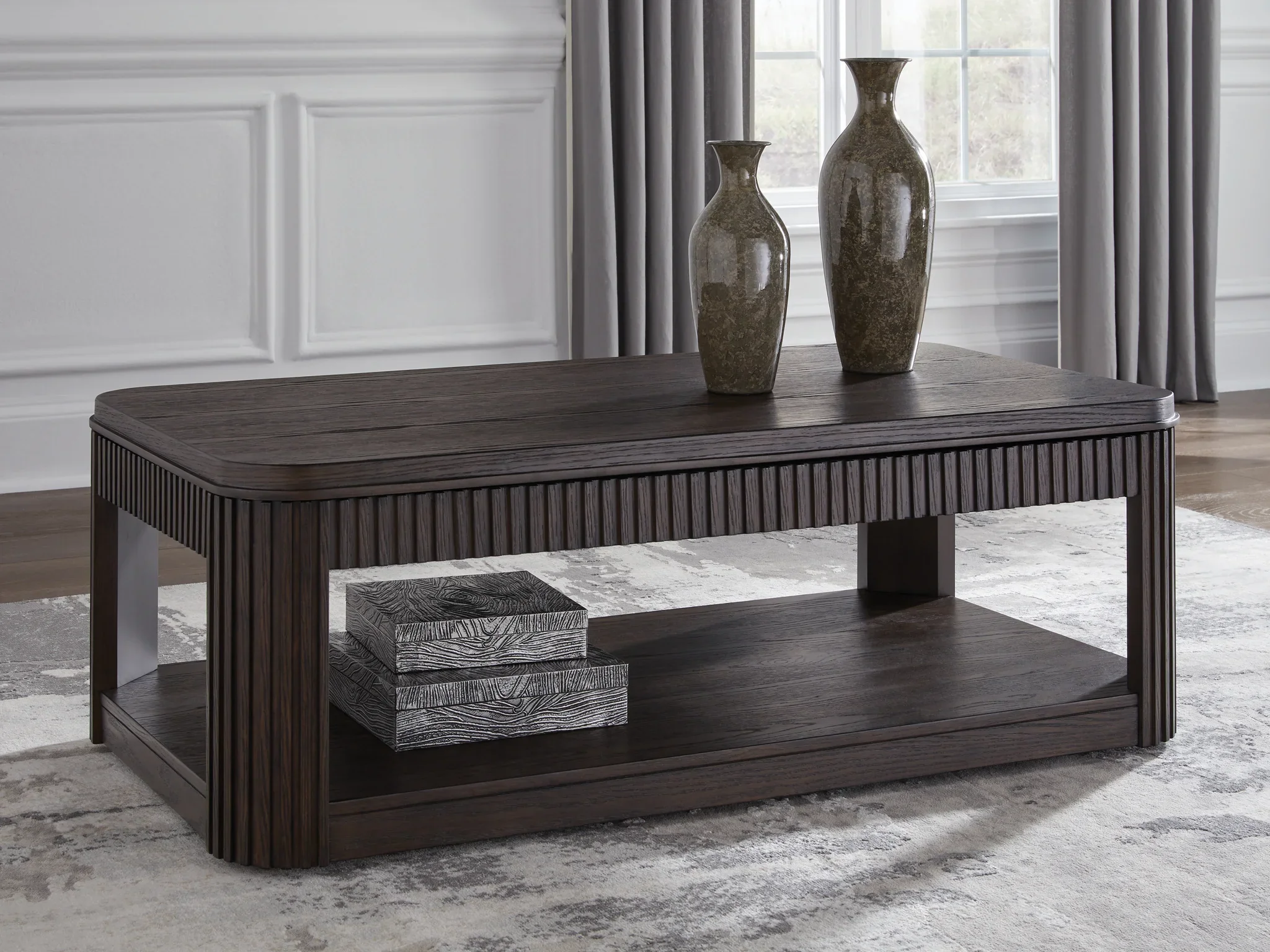 Carlibrie - Warm Brown - Lift Top Cocktail Table - Image 2